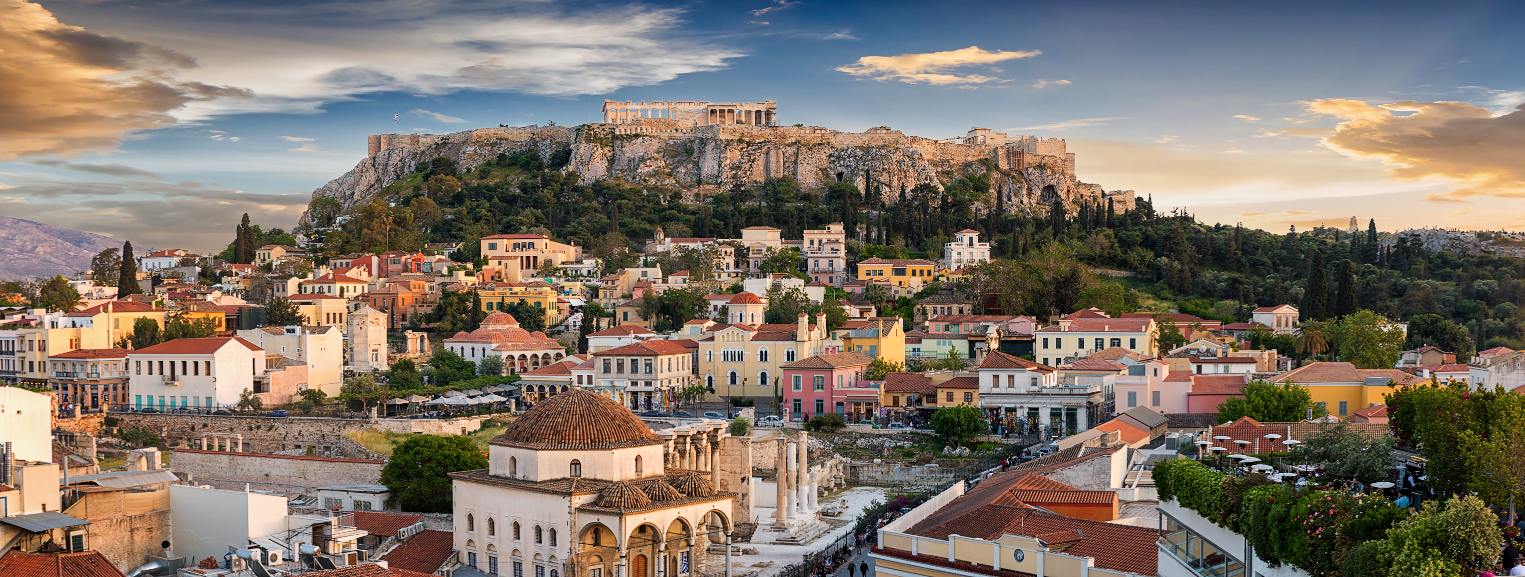 Skyline of Athens old town