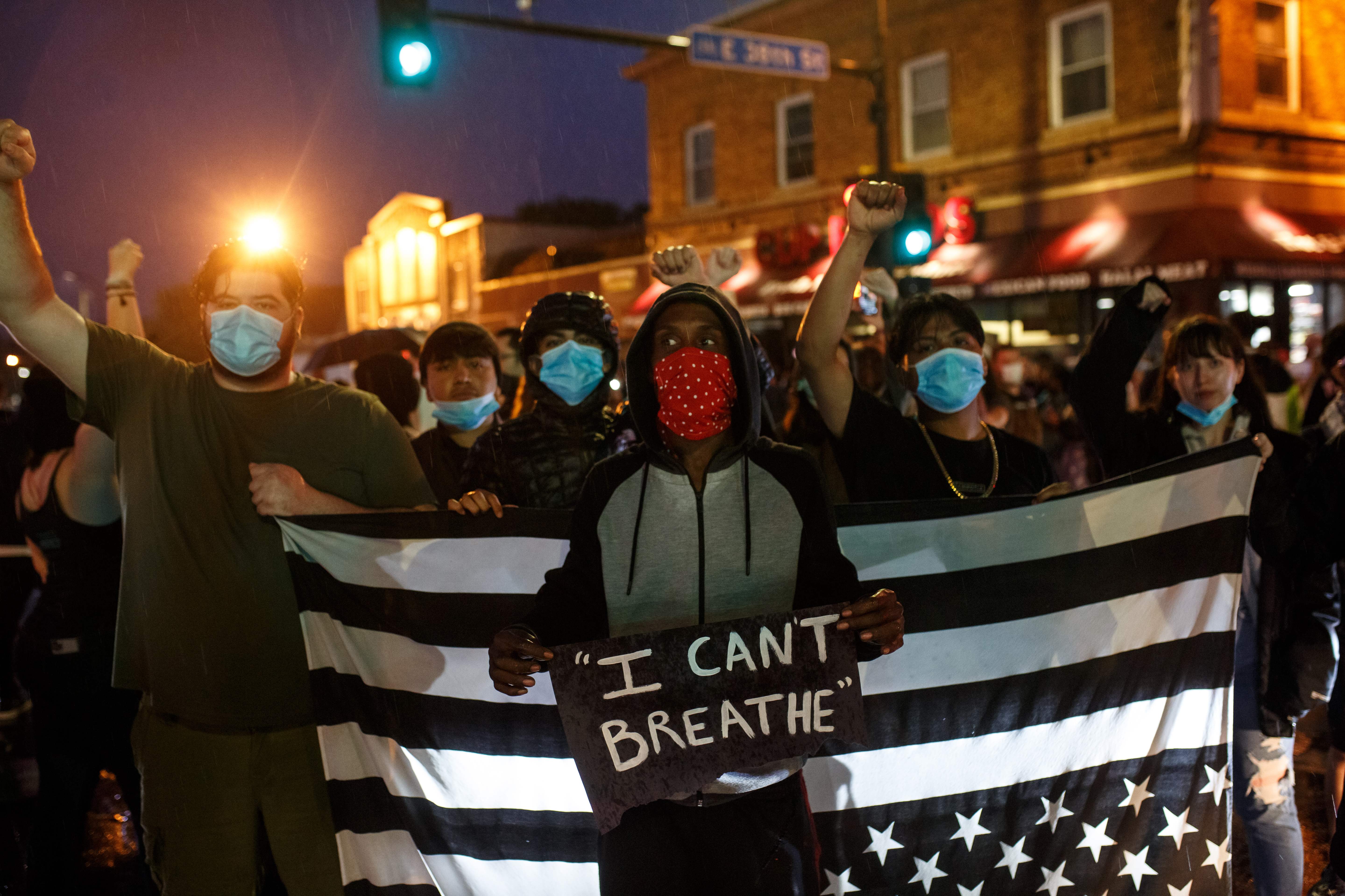 Protestors of the George Floyd killing