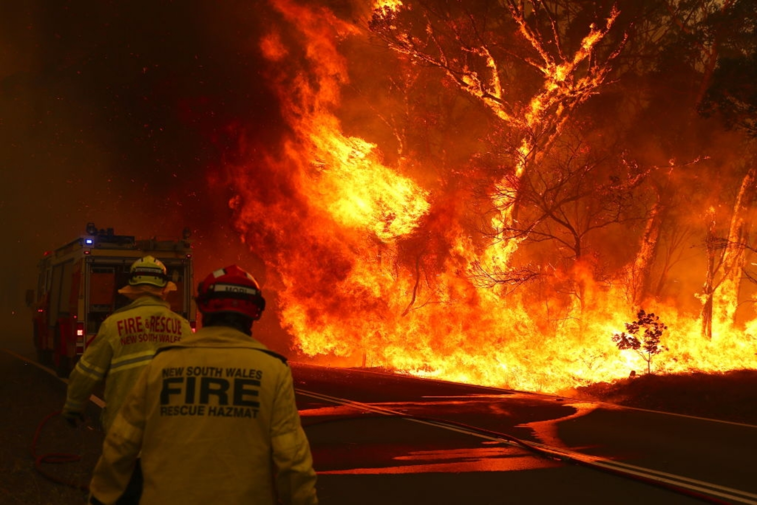 Bushfire near Bilpin, New South Wales, in 2019