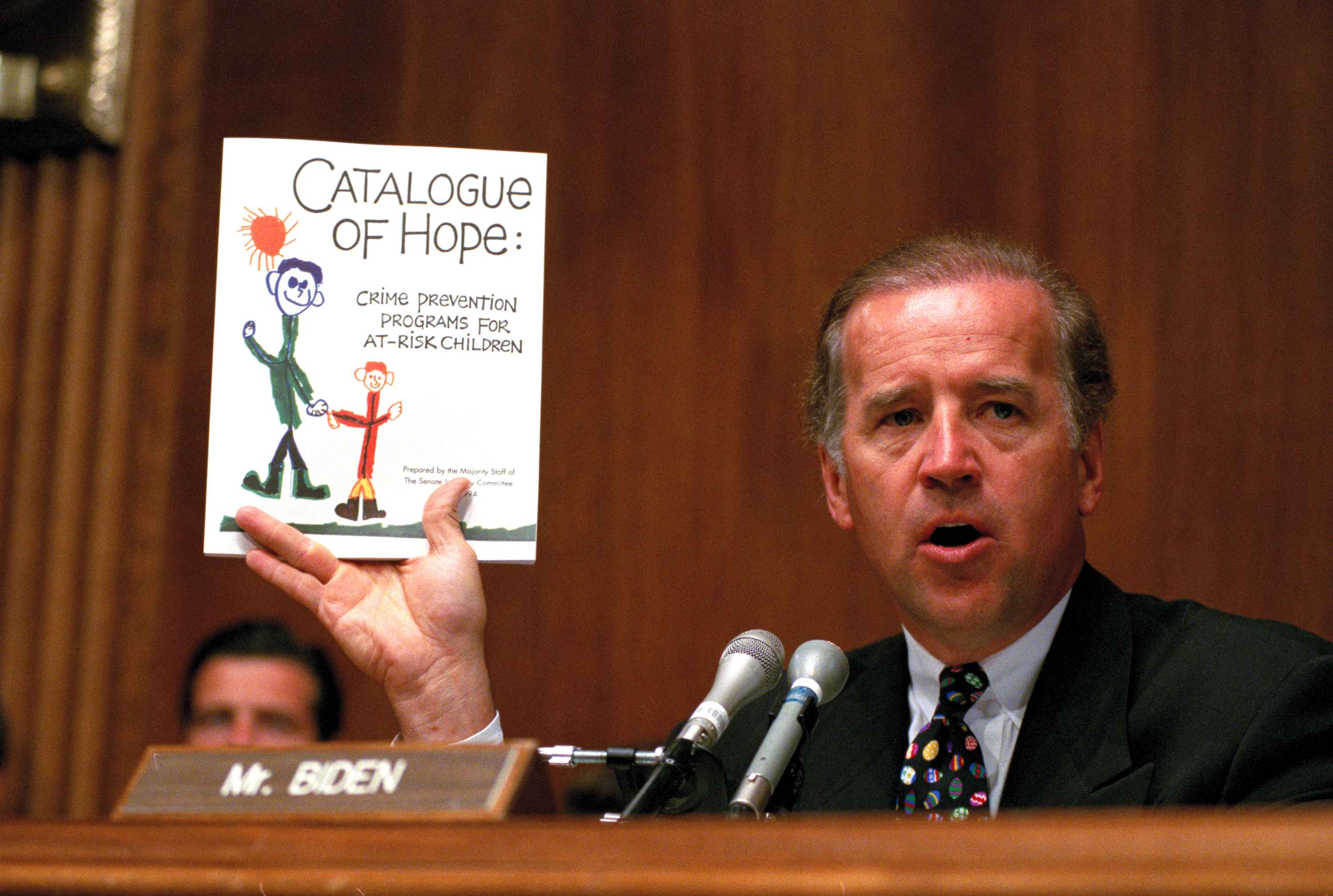 Biden during Senate crime bill hearings in 1994