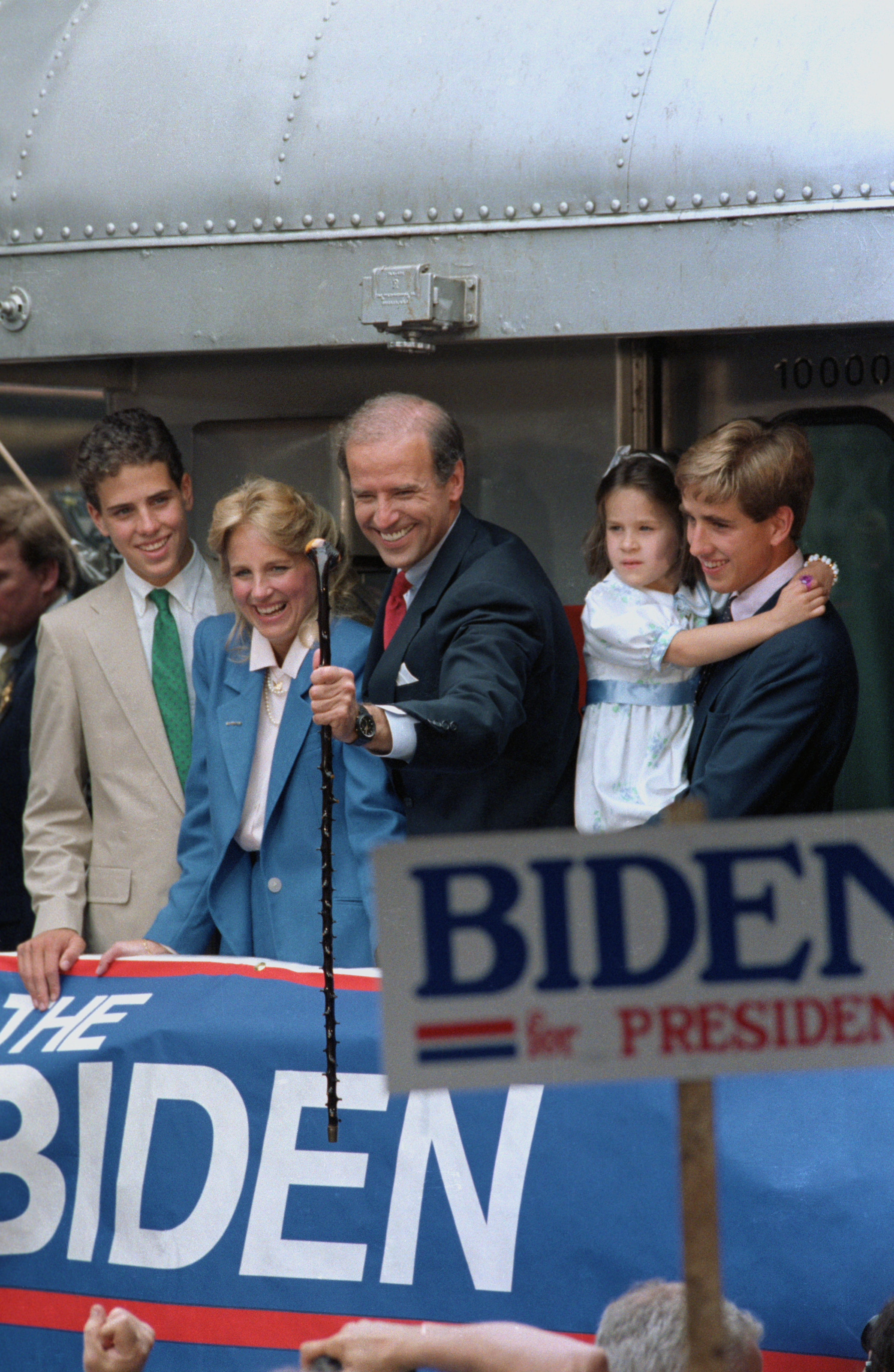 Biden and family at a 1987 campaign event