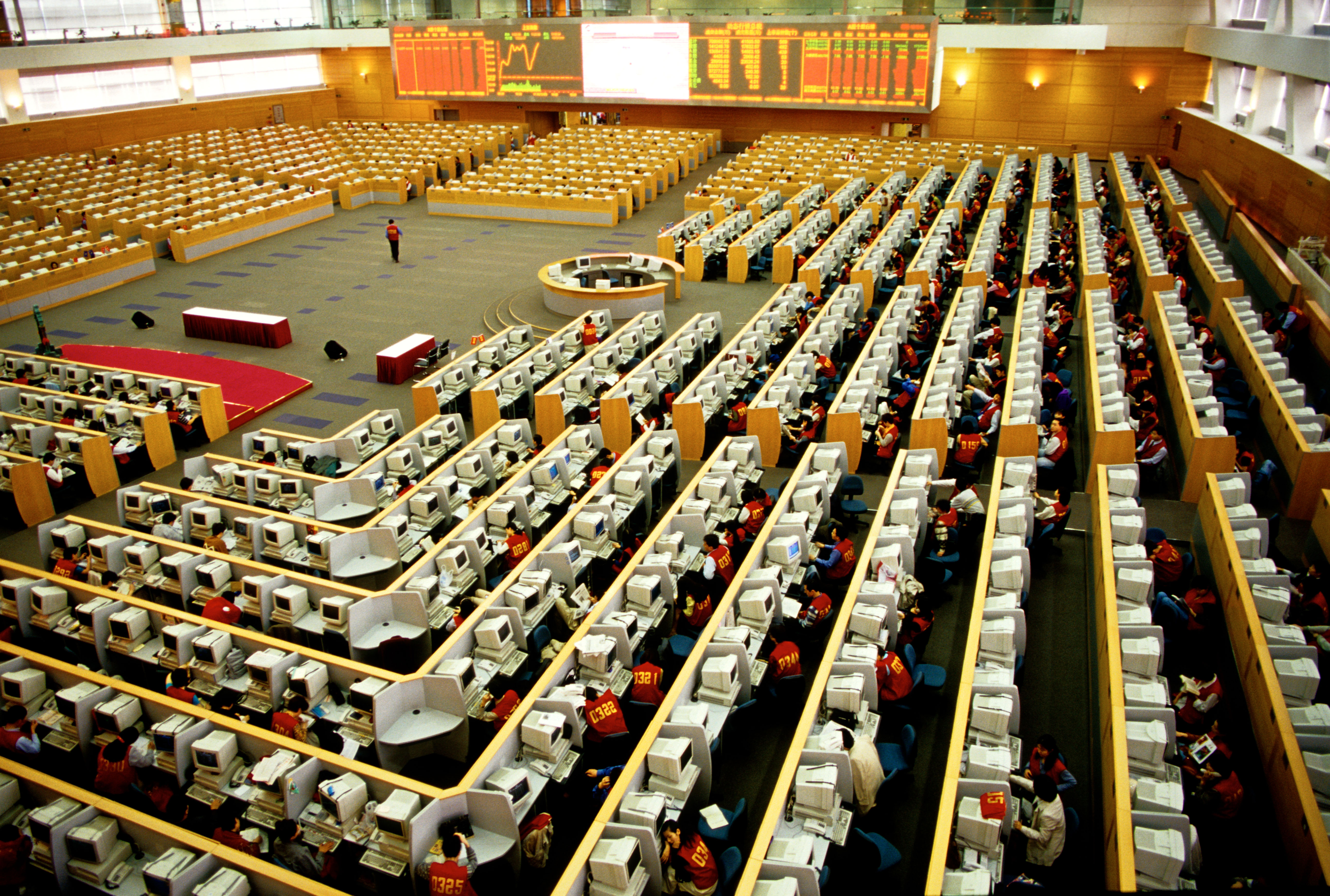 Trading floor of Shanghai Stock Exchange