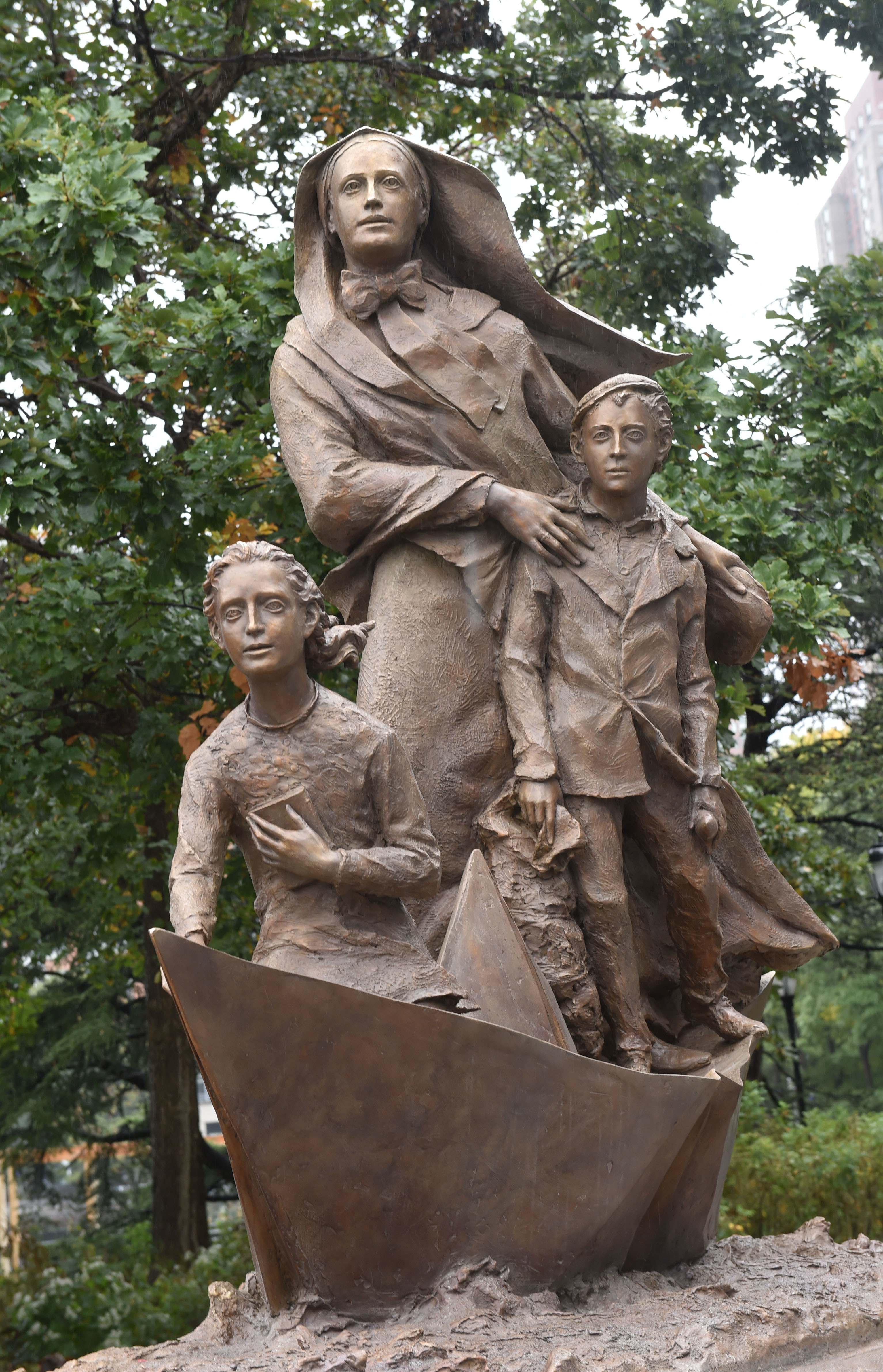 Saint Frances Xavier Cabrini statue in New York City