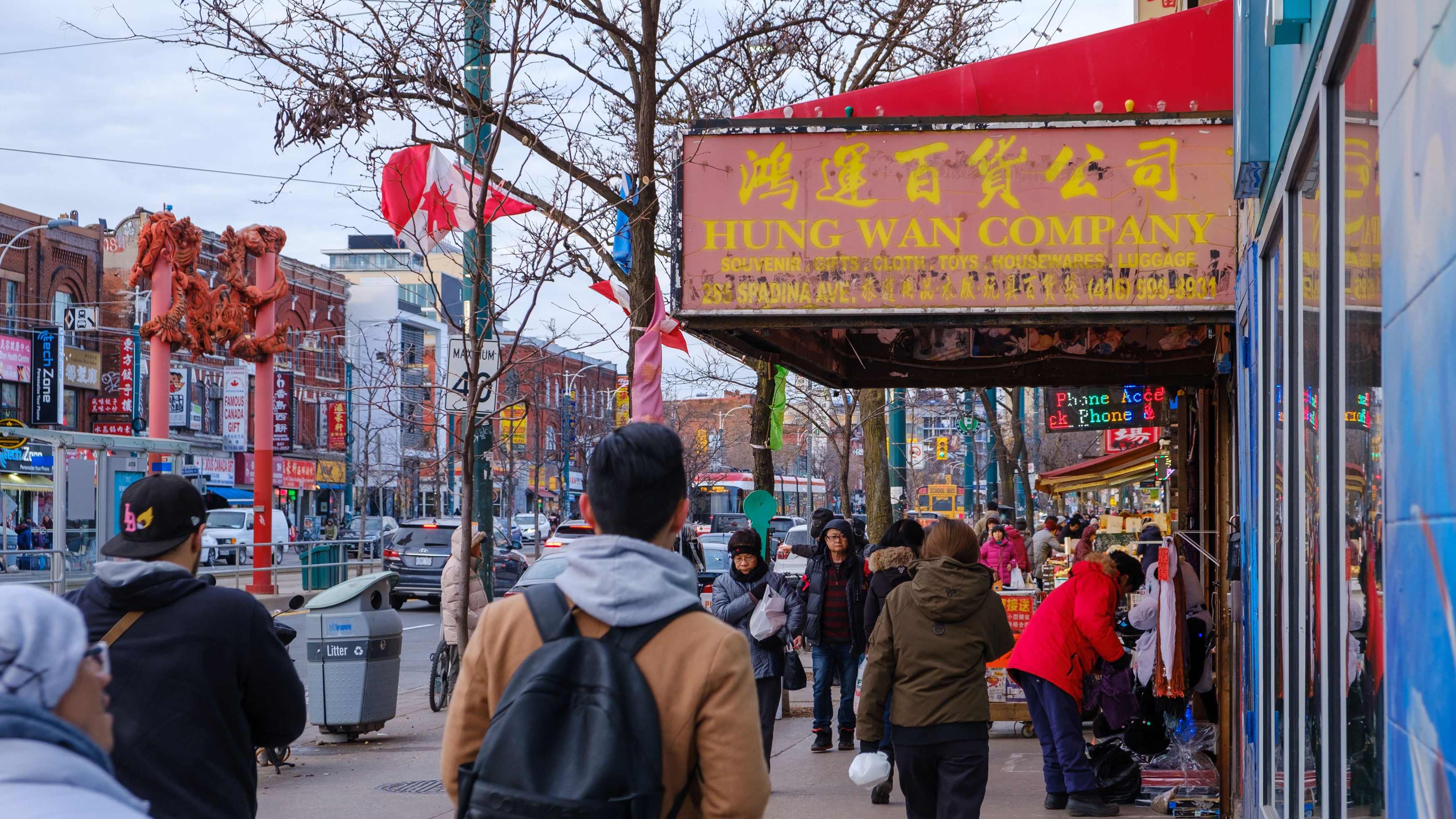 Chinatown neighborhood in Toronto, Ontario, Canada