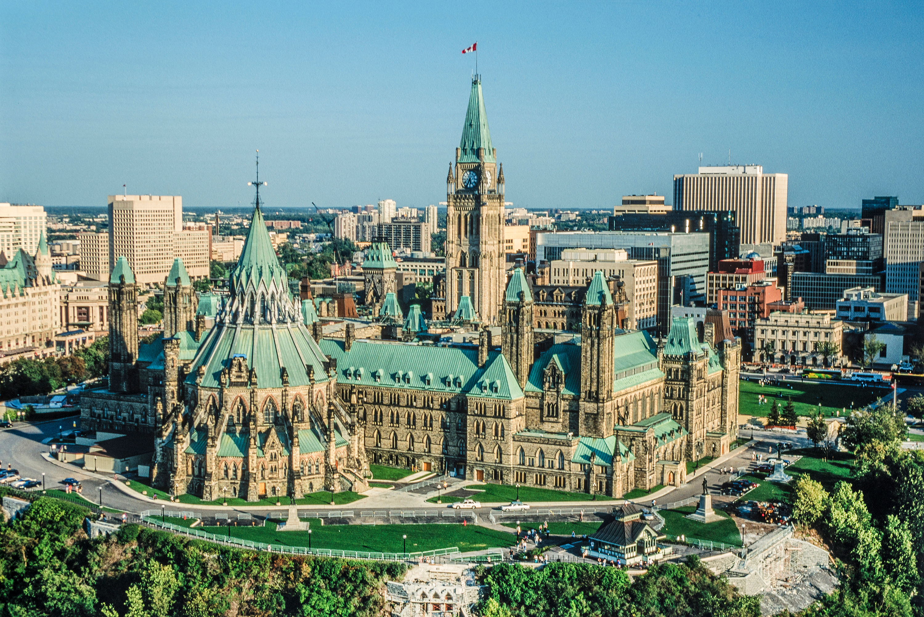 Centre Block of Canadian Parliament buildings, Ottawa, Ontario