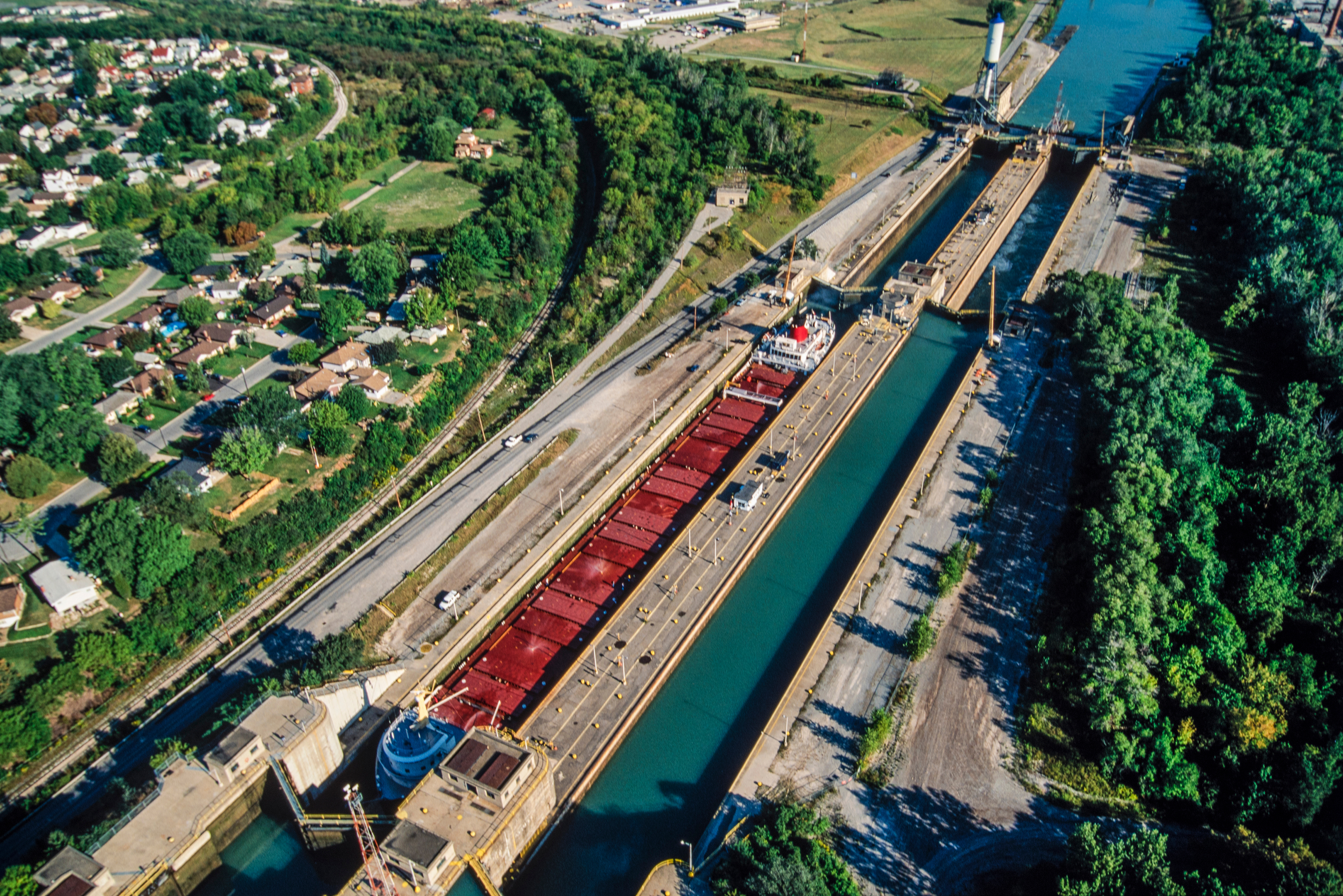 The Welland Ship Canal, Ontario, Canada