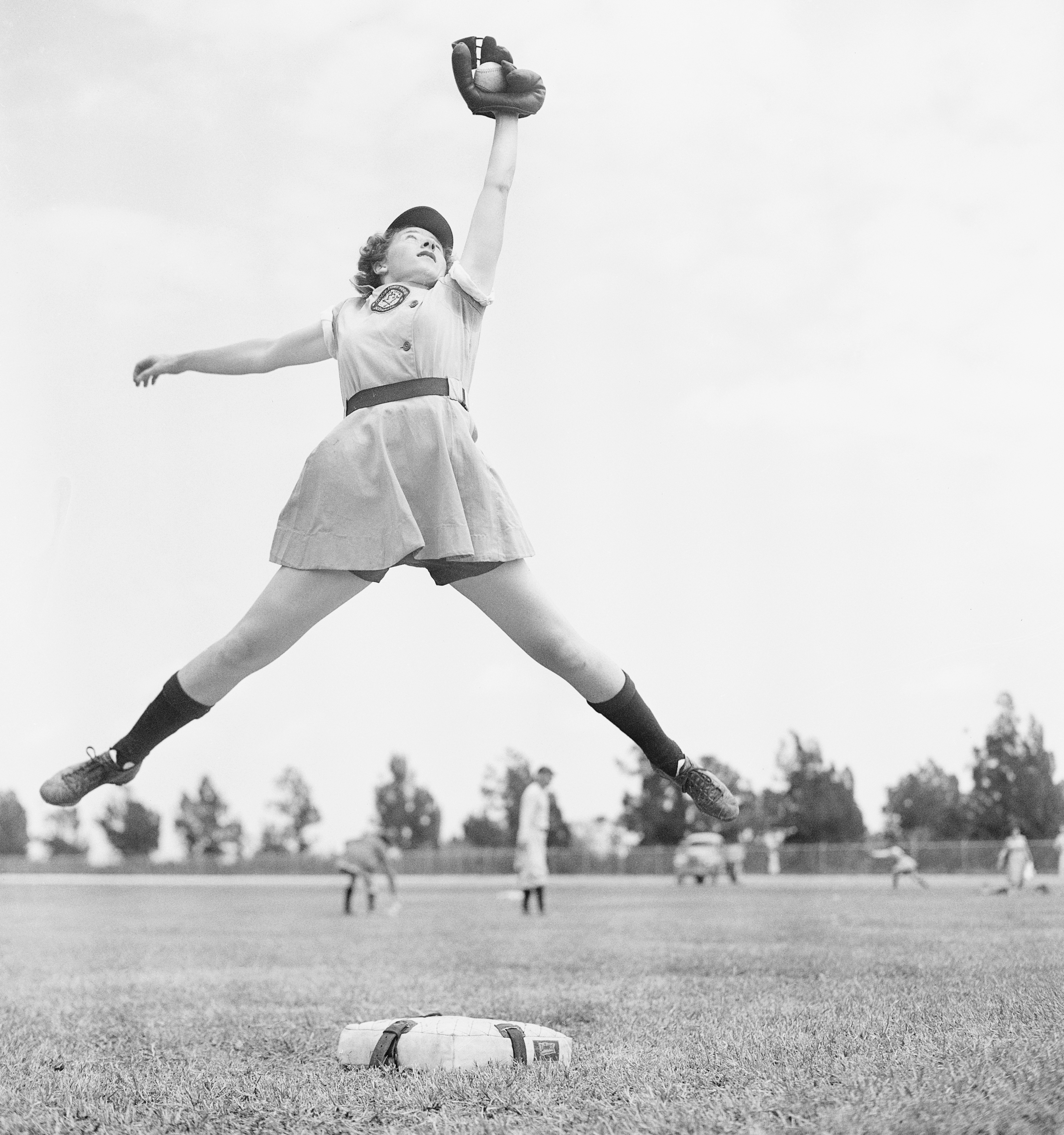 Dorothy Harrell, star shortstop in the All-American Girls Professional Baseball League