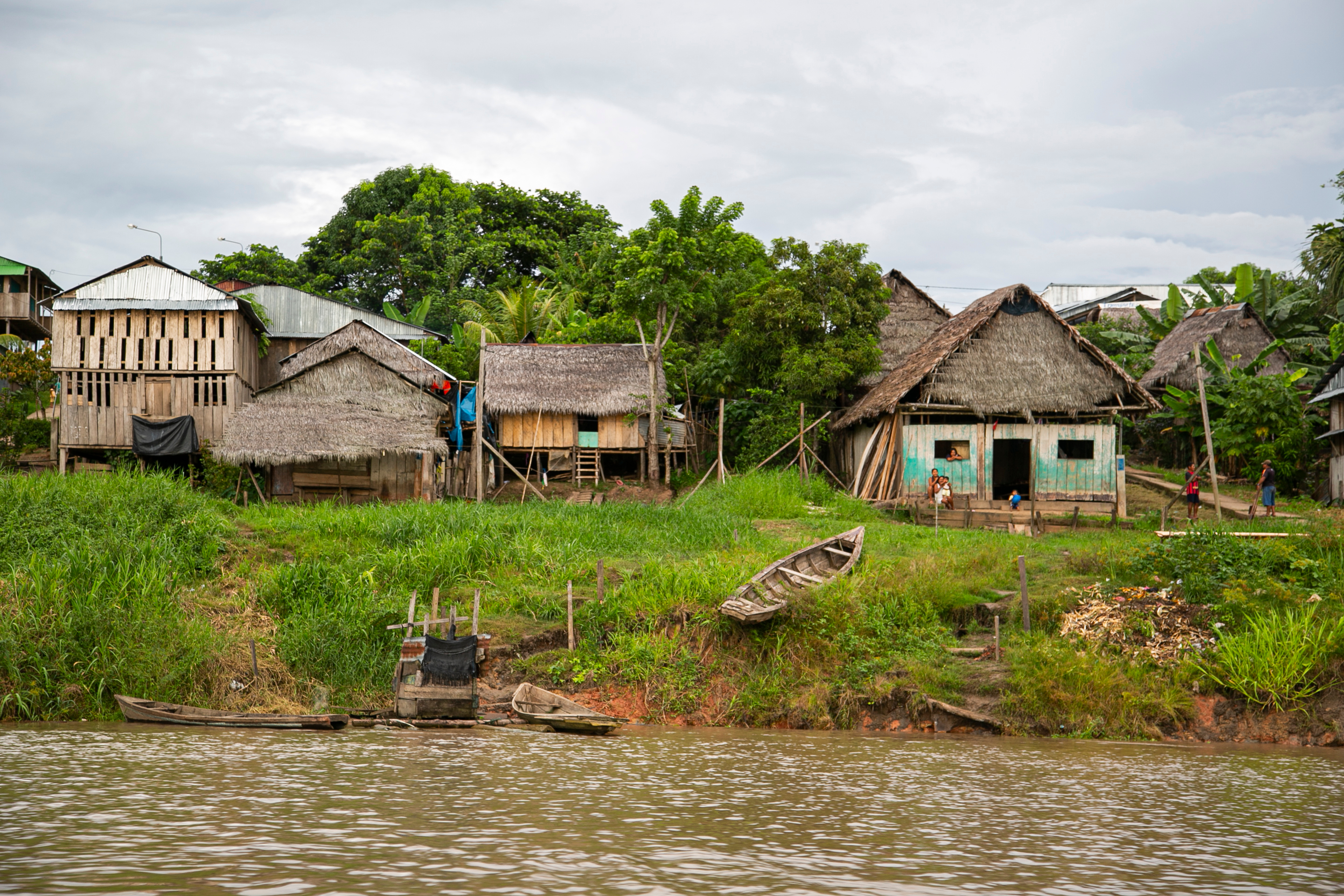 Homes in the Selva region of Peru