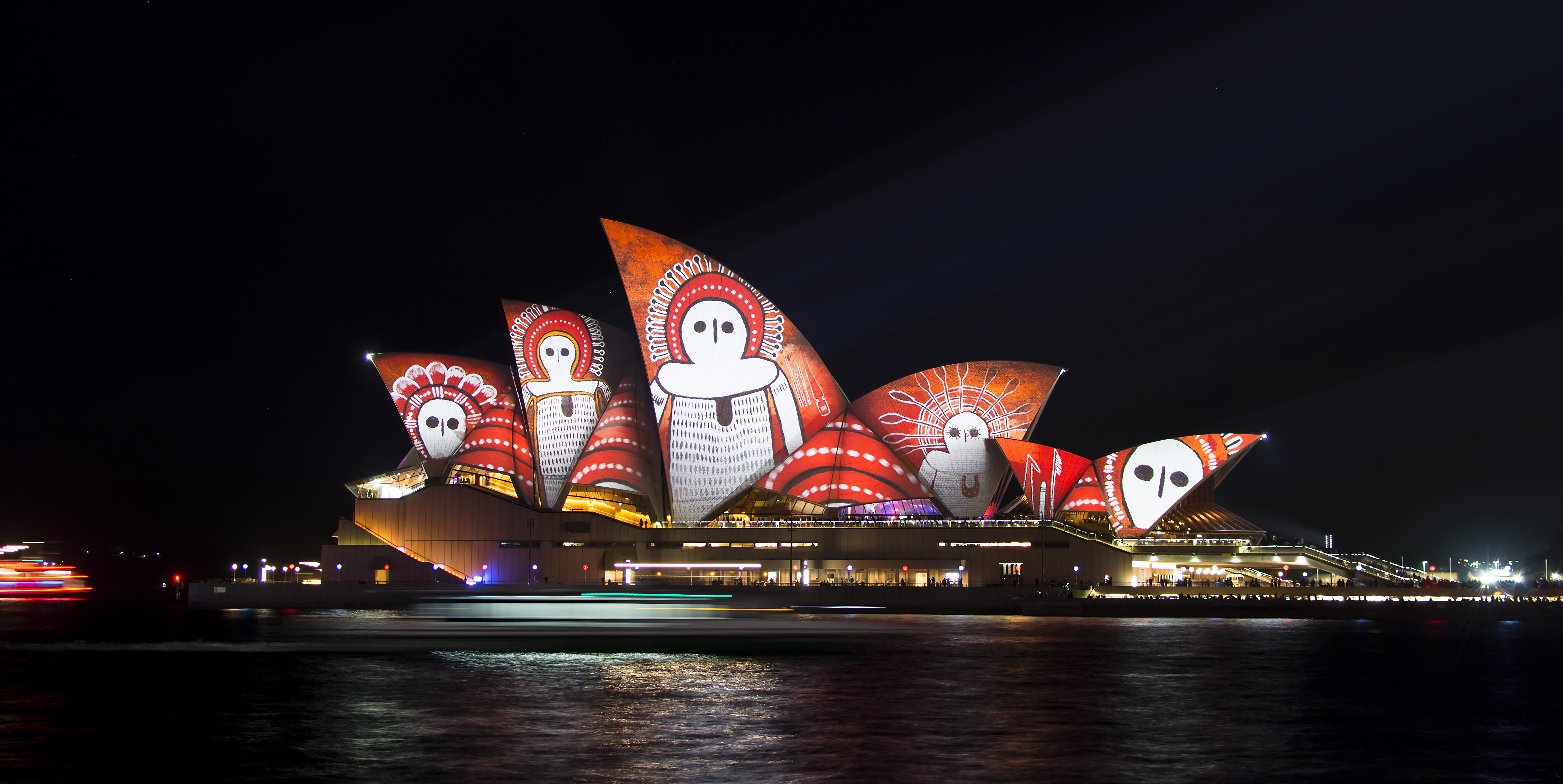 Aboriginal art lights up the Sydney Opera House