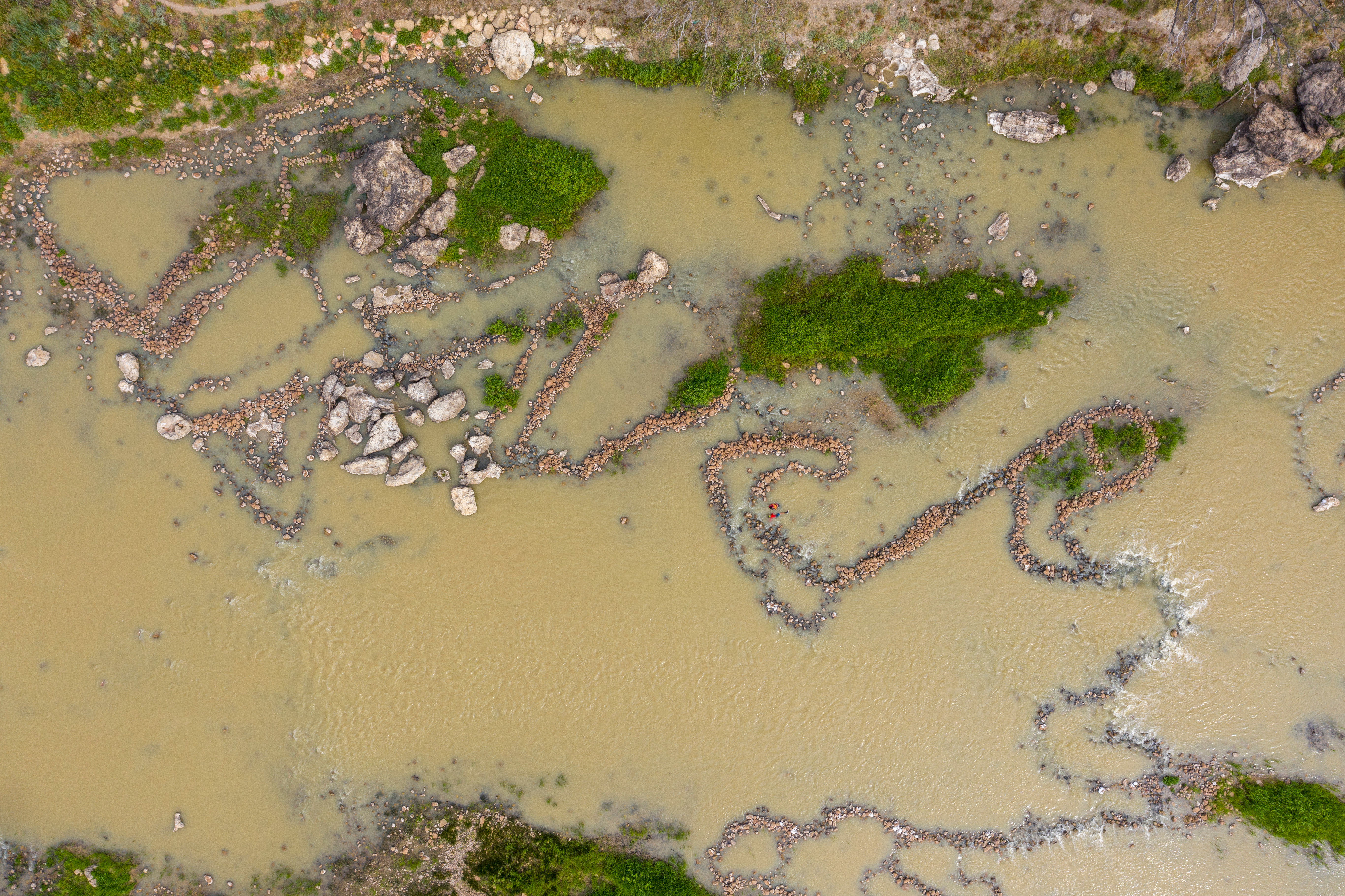 Brewarrina fish traps in New South Wales