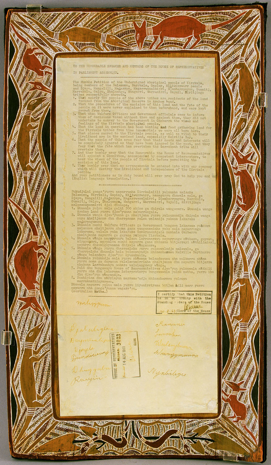 Yirrkala bark petitions