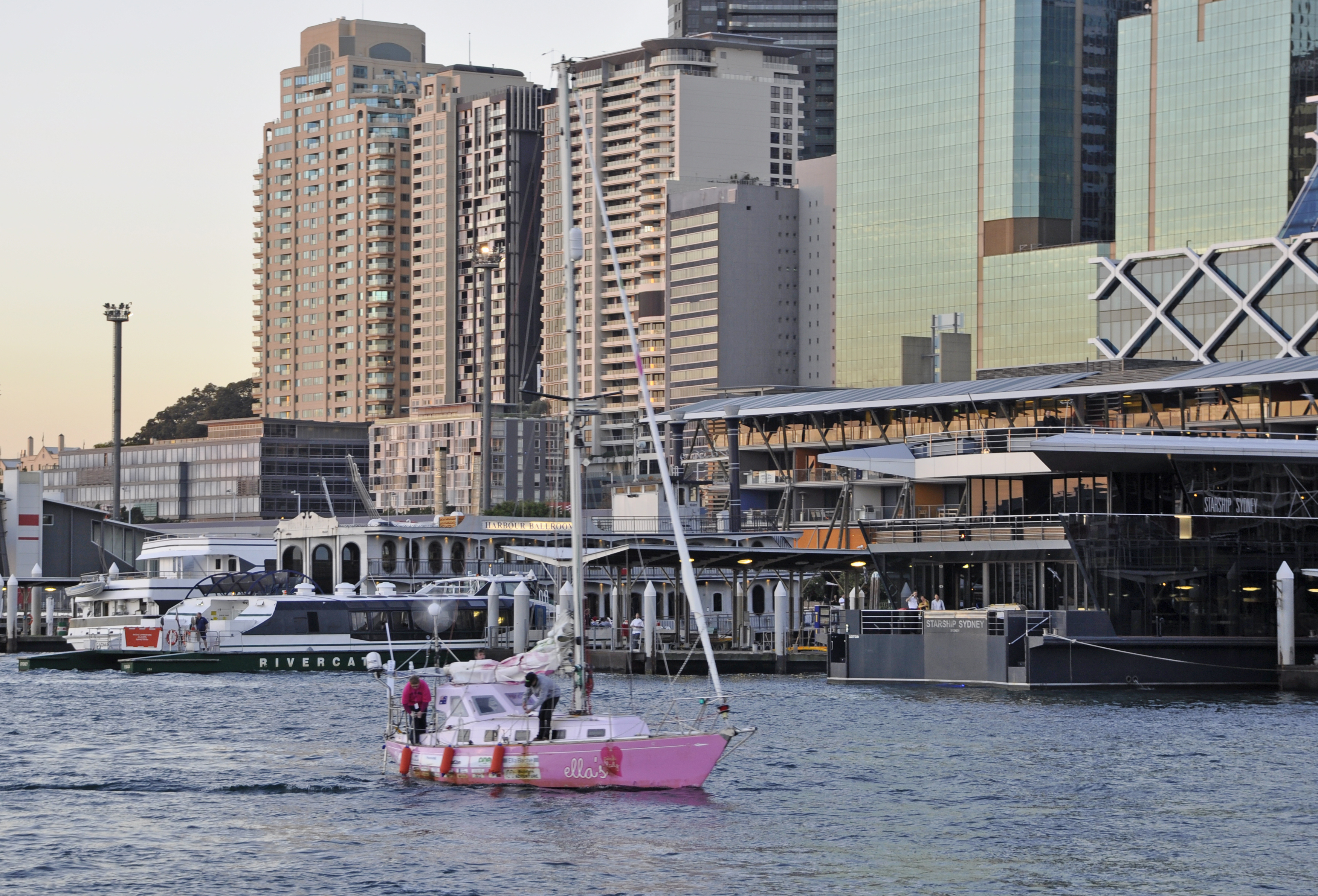 Ella's Pink Lady, the boat the Australian sailor Jessica Watson sailed around the world