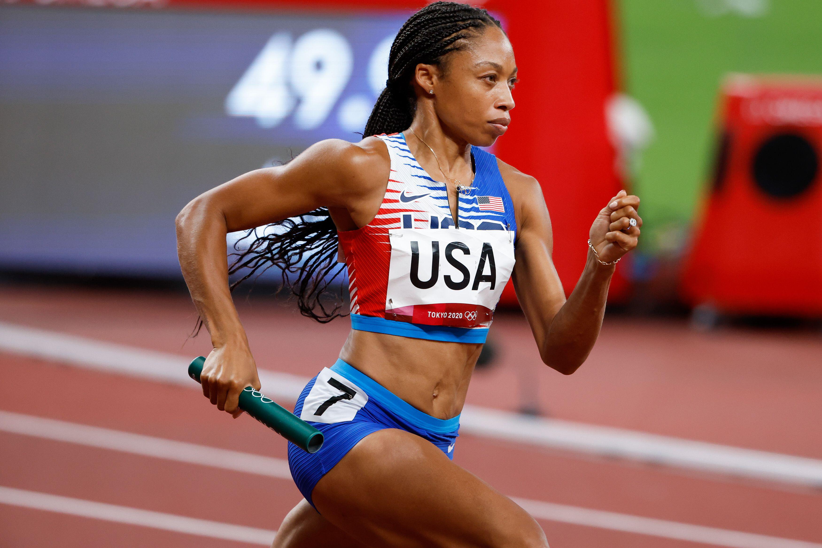 American sprinter Allyson Felix