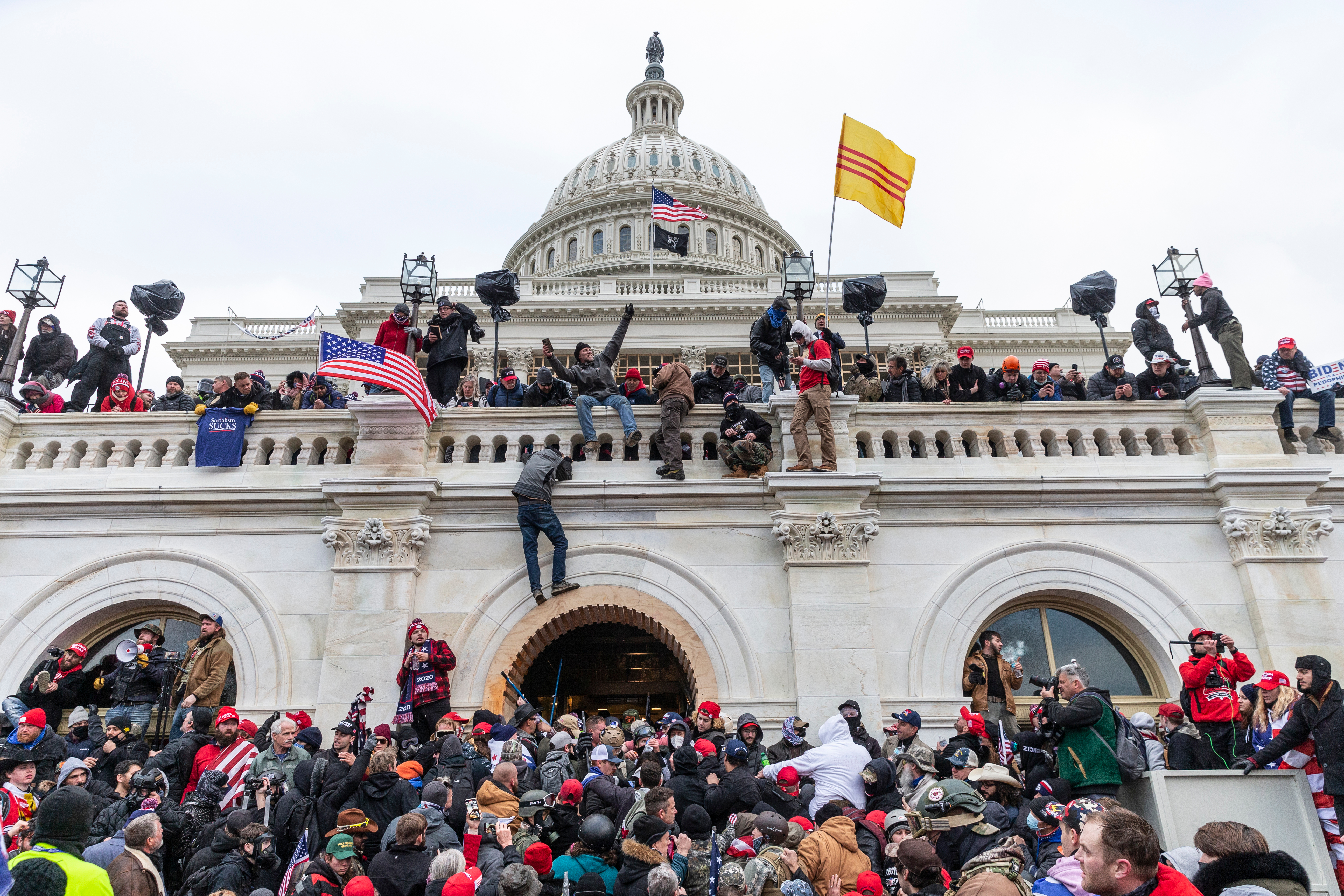 Trump supporters storm the U.S. Capitol on Jan. 6, 2021