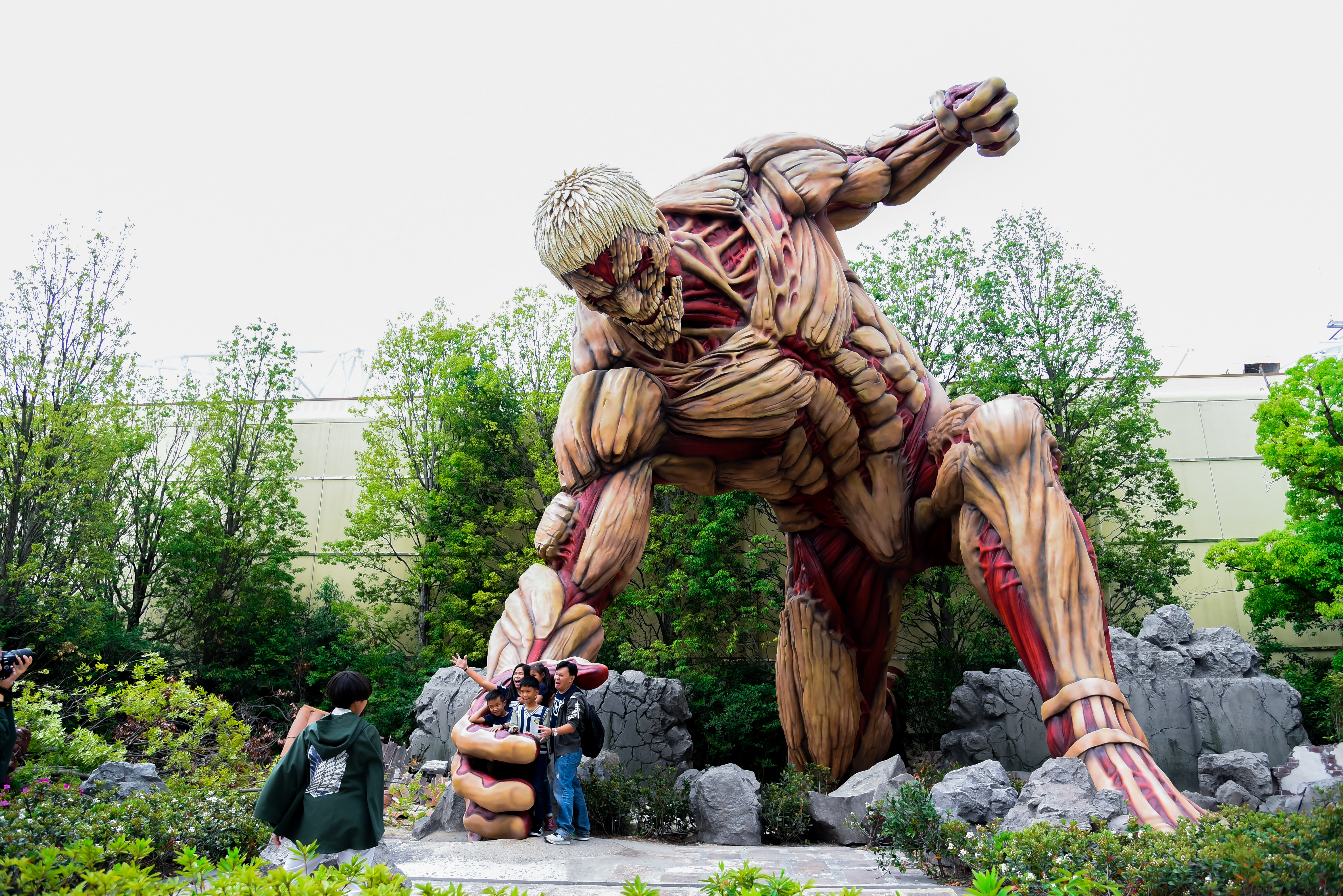 Life-size Titan from the series Attack on Titan