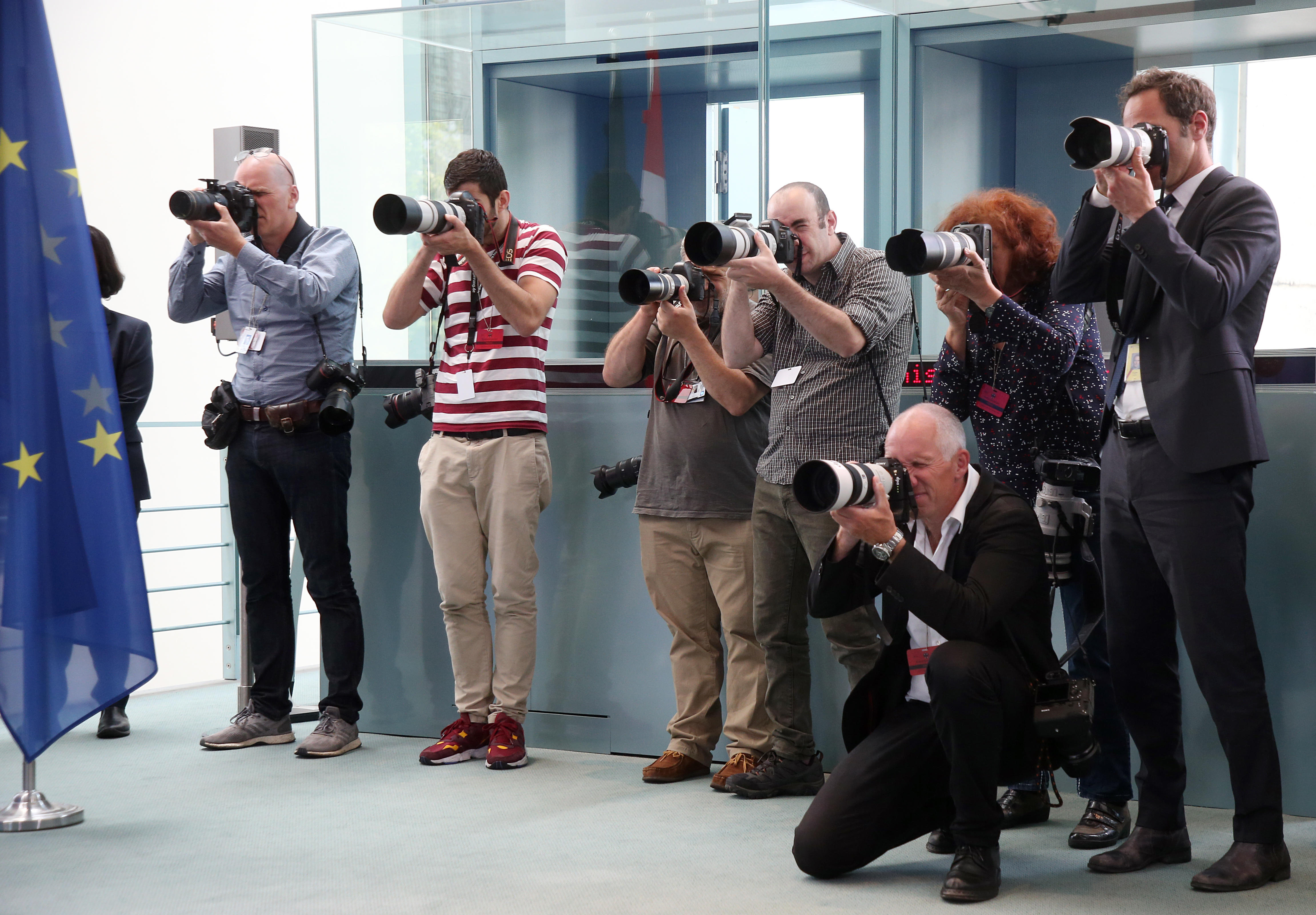 News photographers in Berlin, Germany