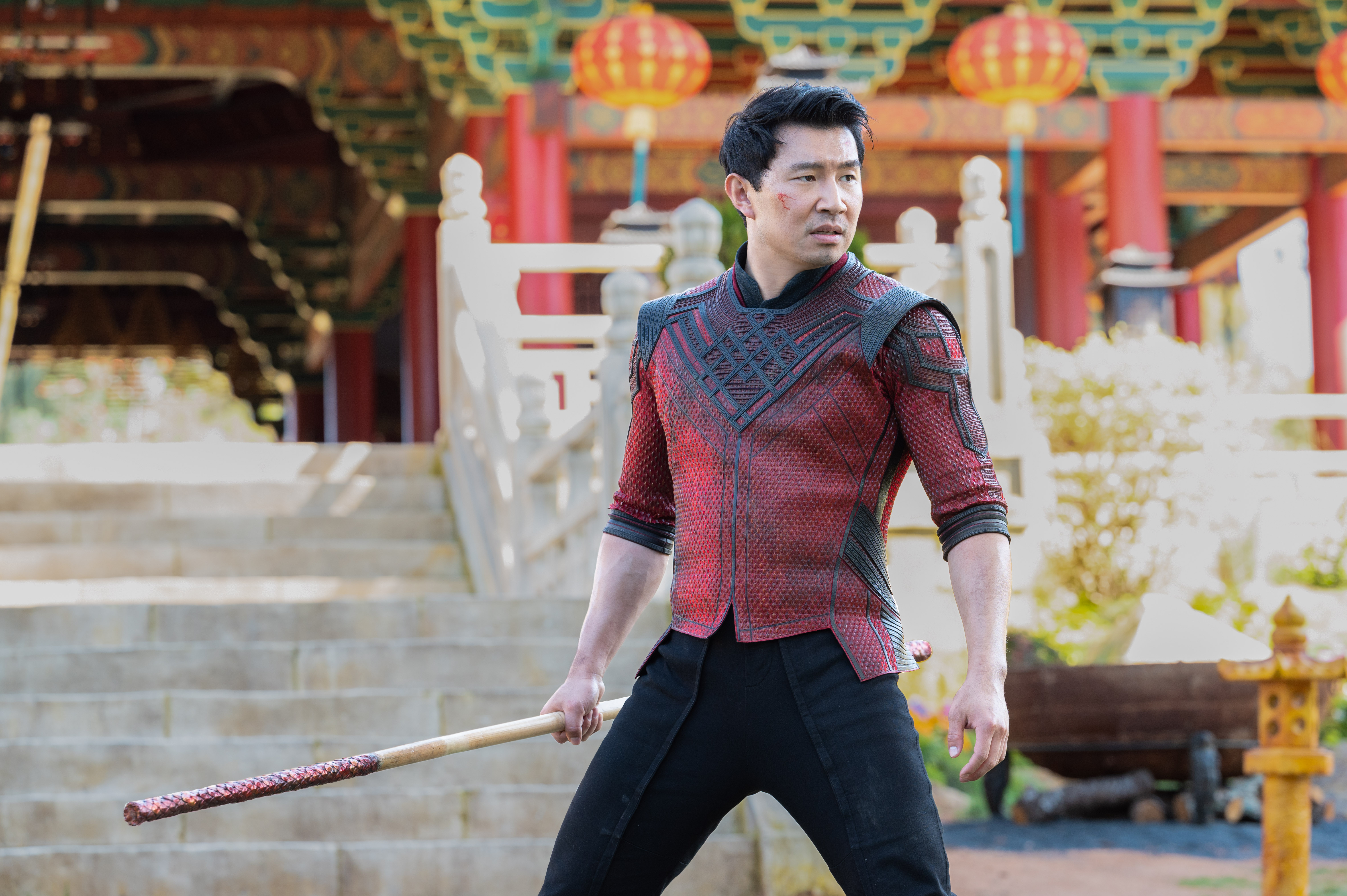 Simu Liu as Shang-Chi in the movie Shang-Chi and the Legend of the Ten Rings (2021)