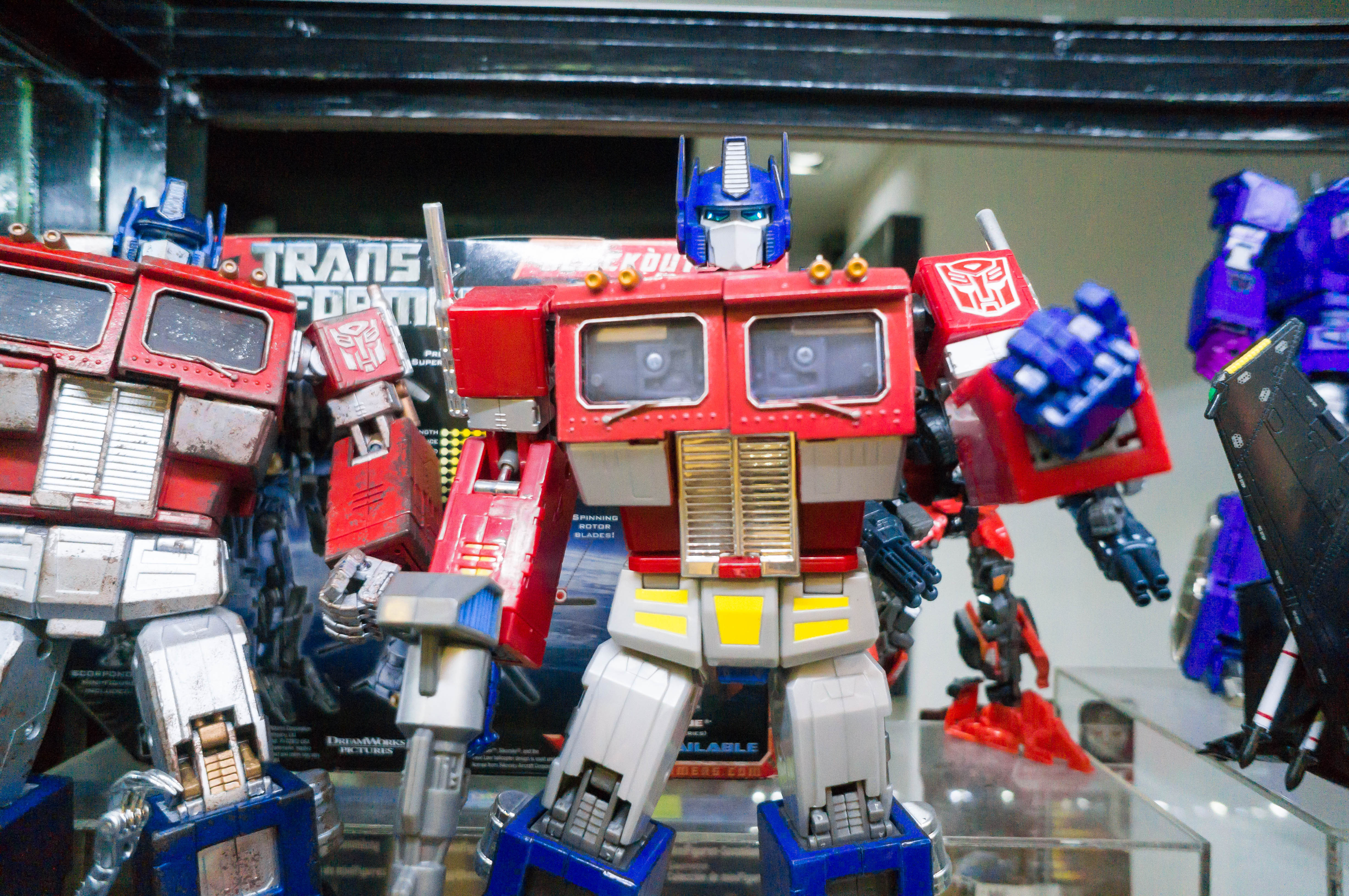 Transformers toy Optimus Prime, leader of the Autobots