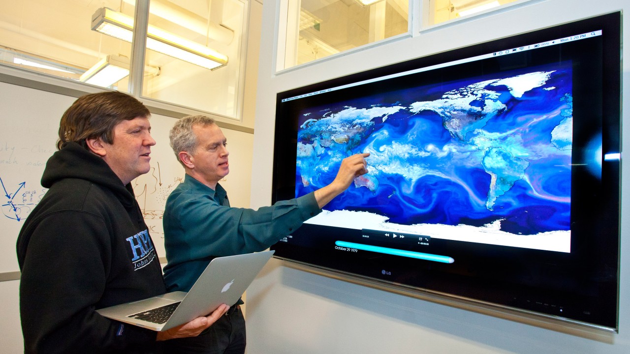 Computerized climate simulation