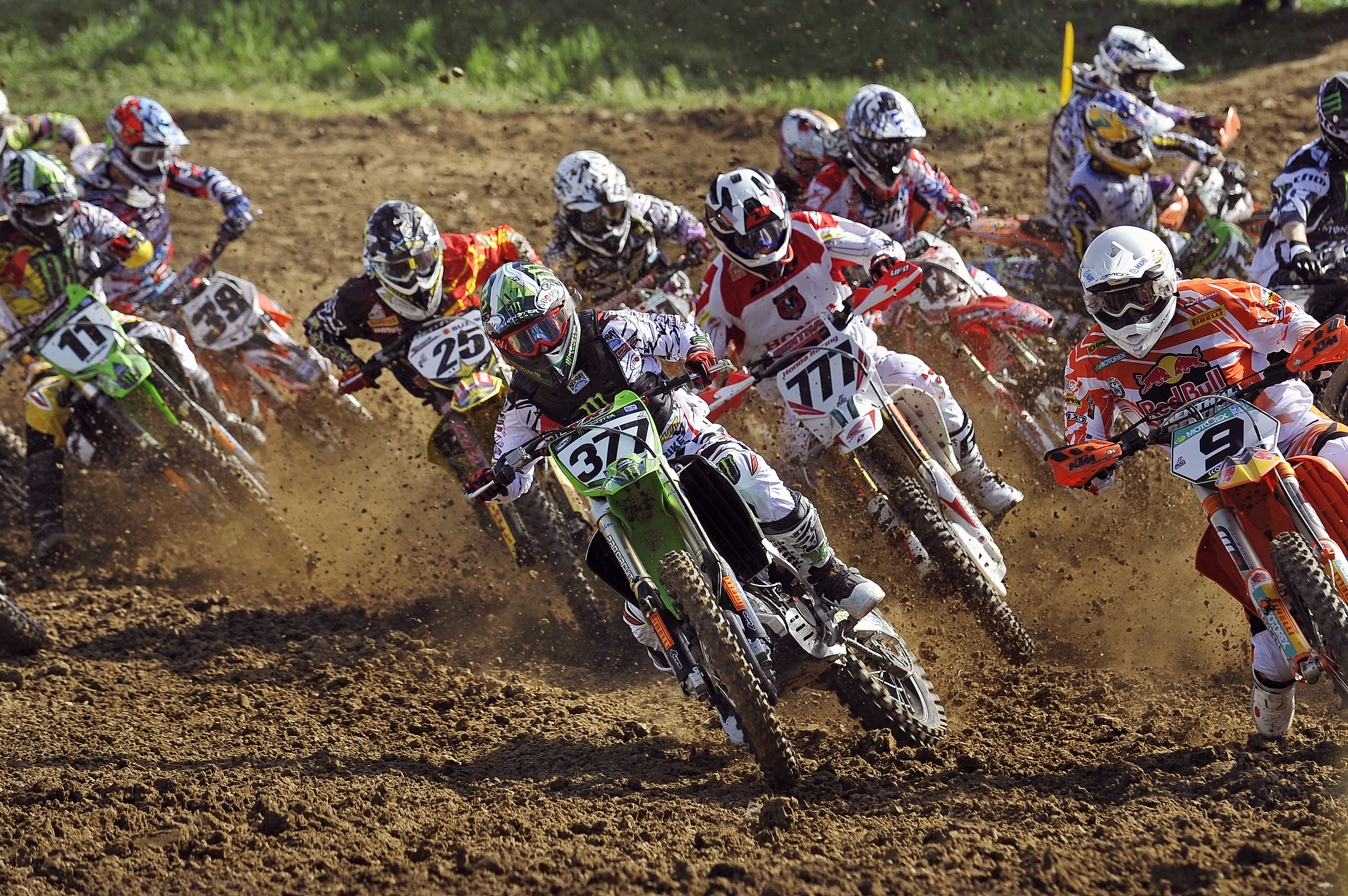 Motocross dirt bike race