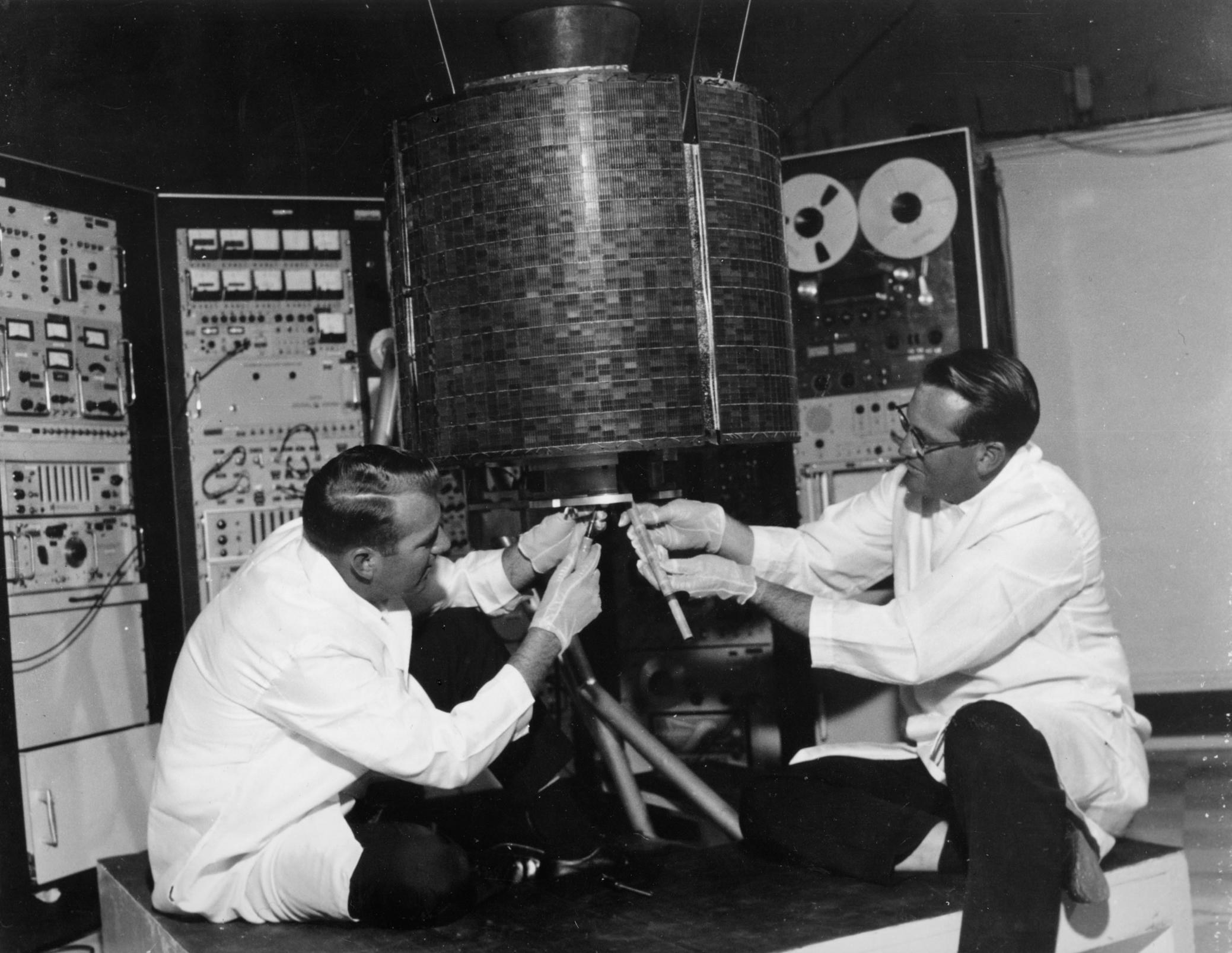 The early communications satellite Intelsat I