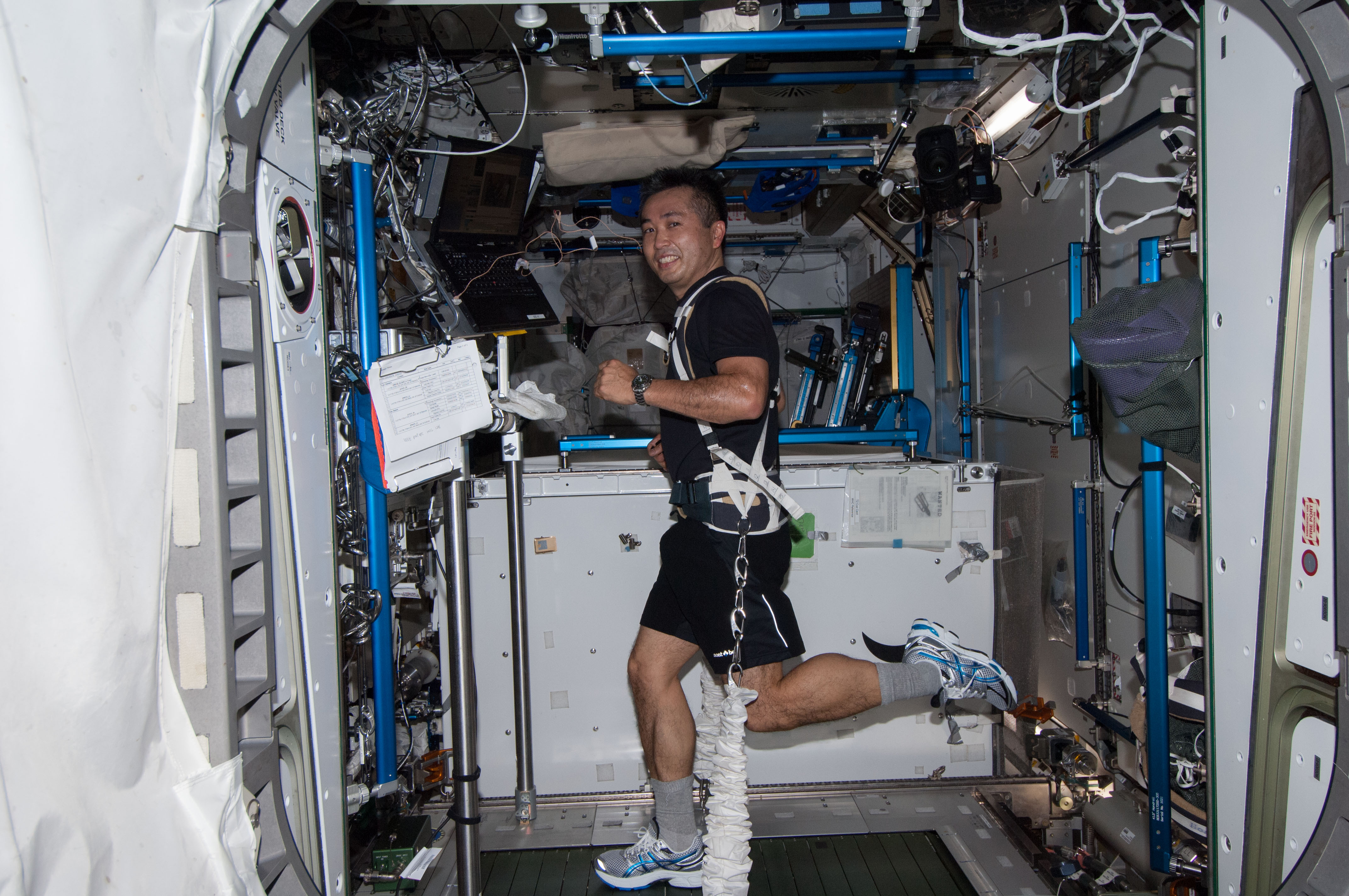 Space station treadmill