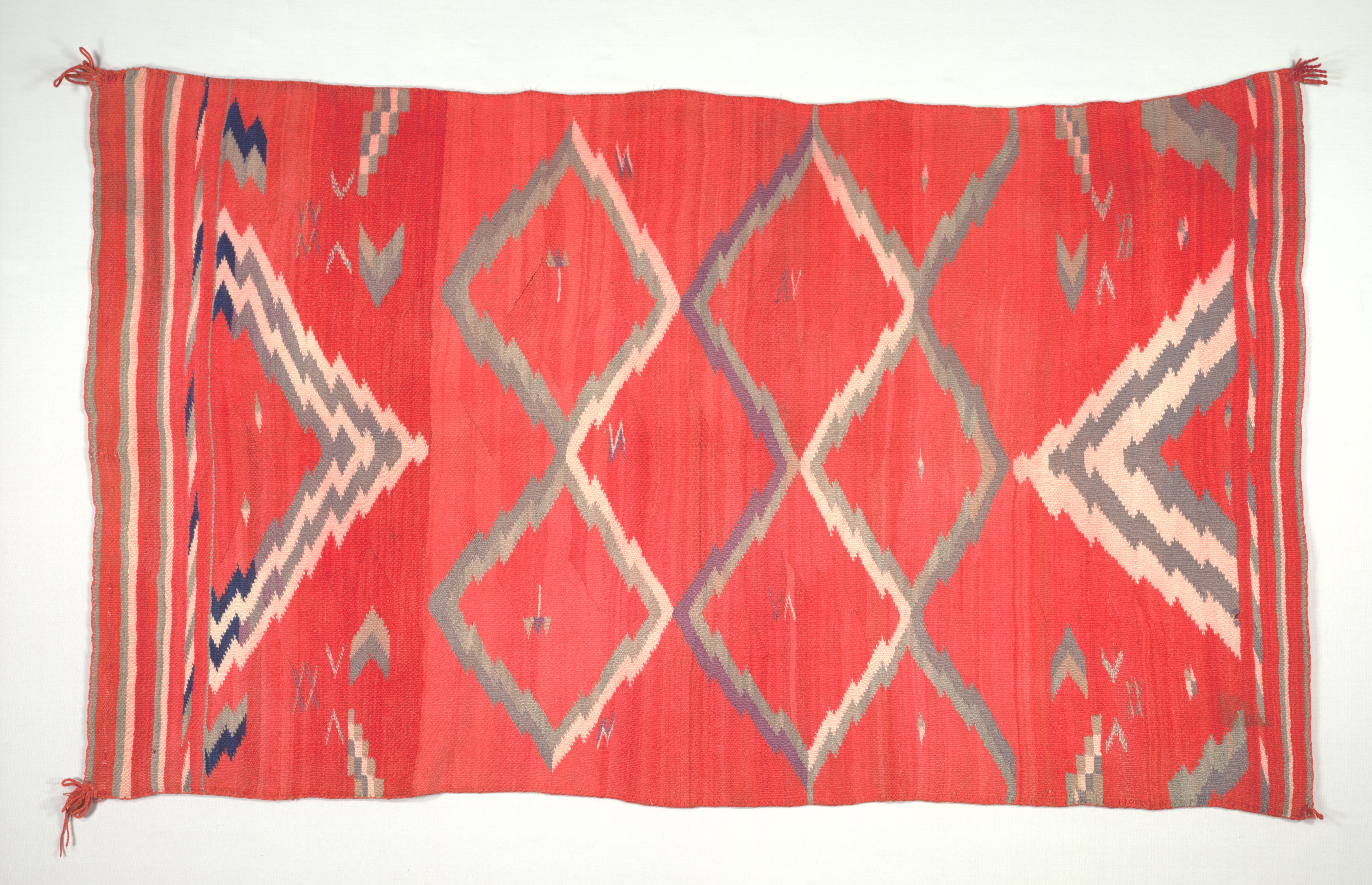 Handwoven blanket made by Navajo weavers