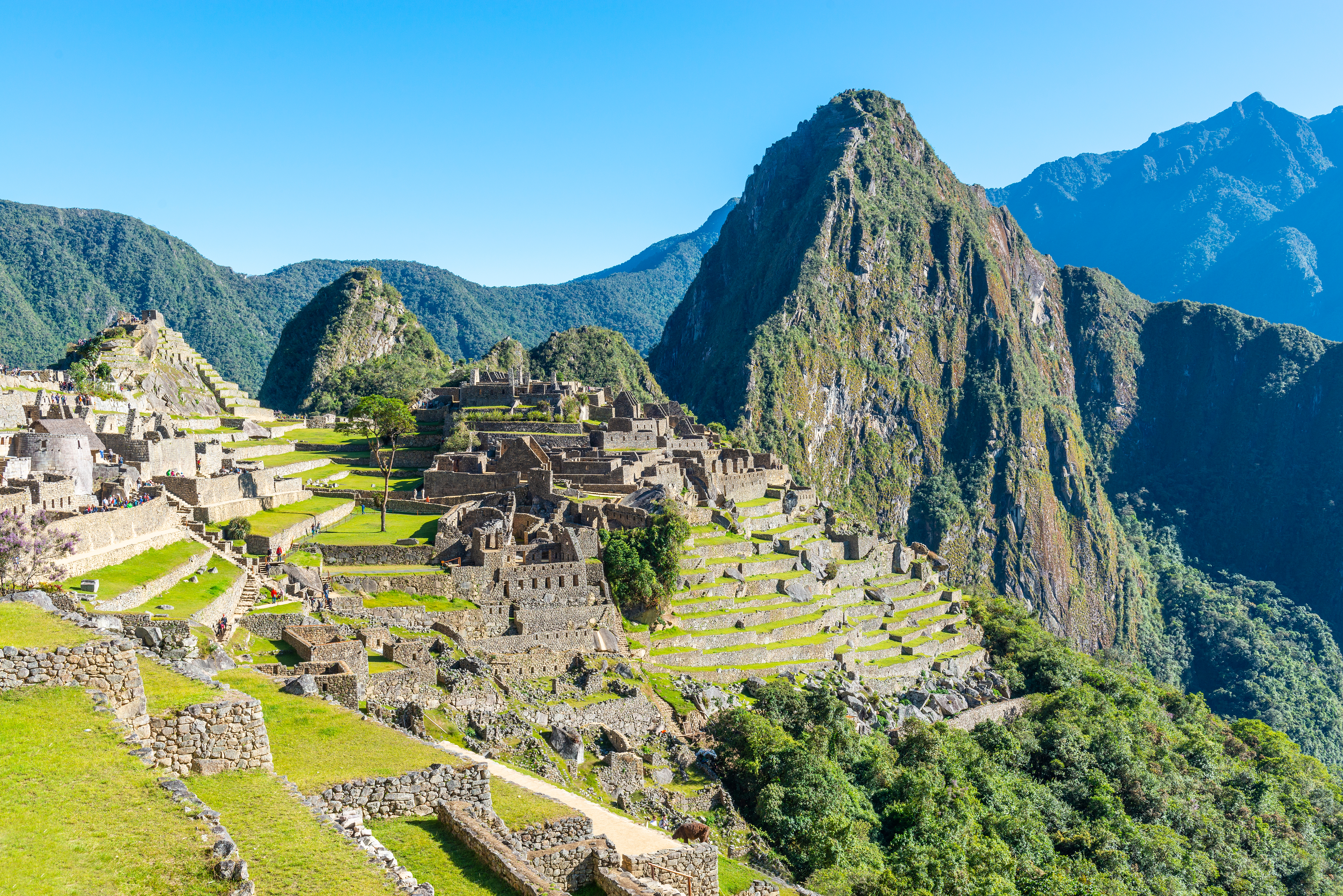 Machu Picchu in the Andes Mountains of Peru