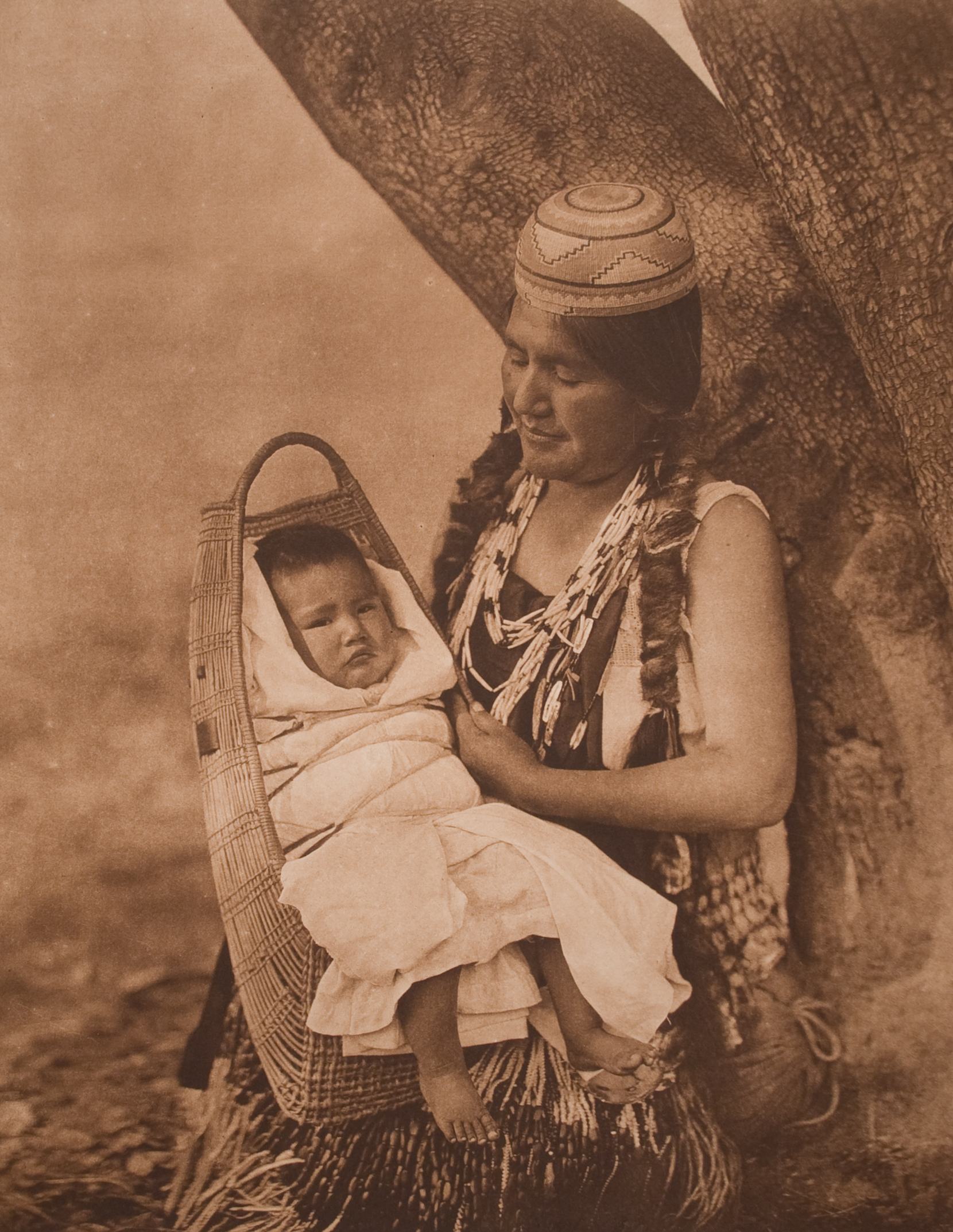 Hupa mother and child of northwestern California