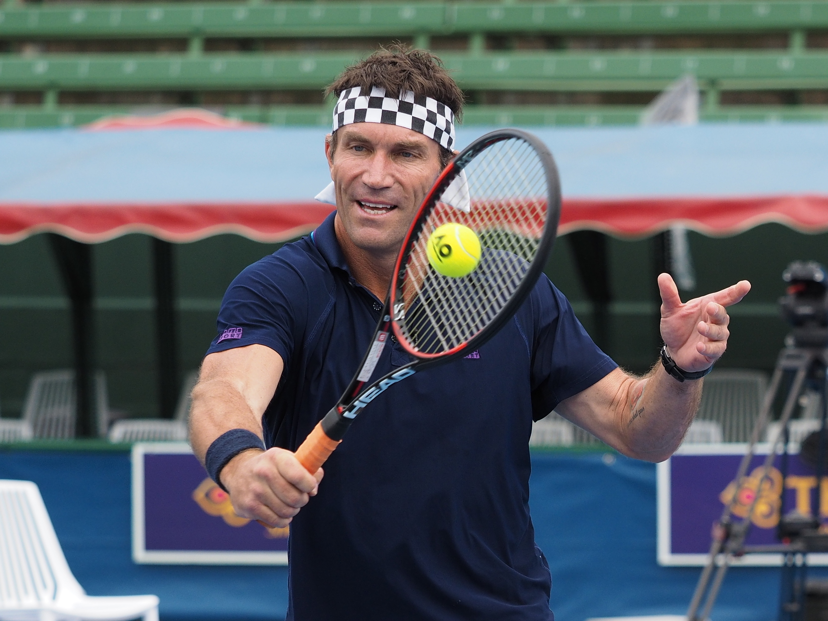 Australian tennis player Pat Cash