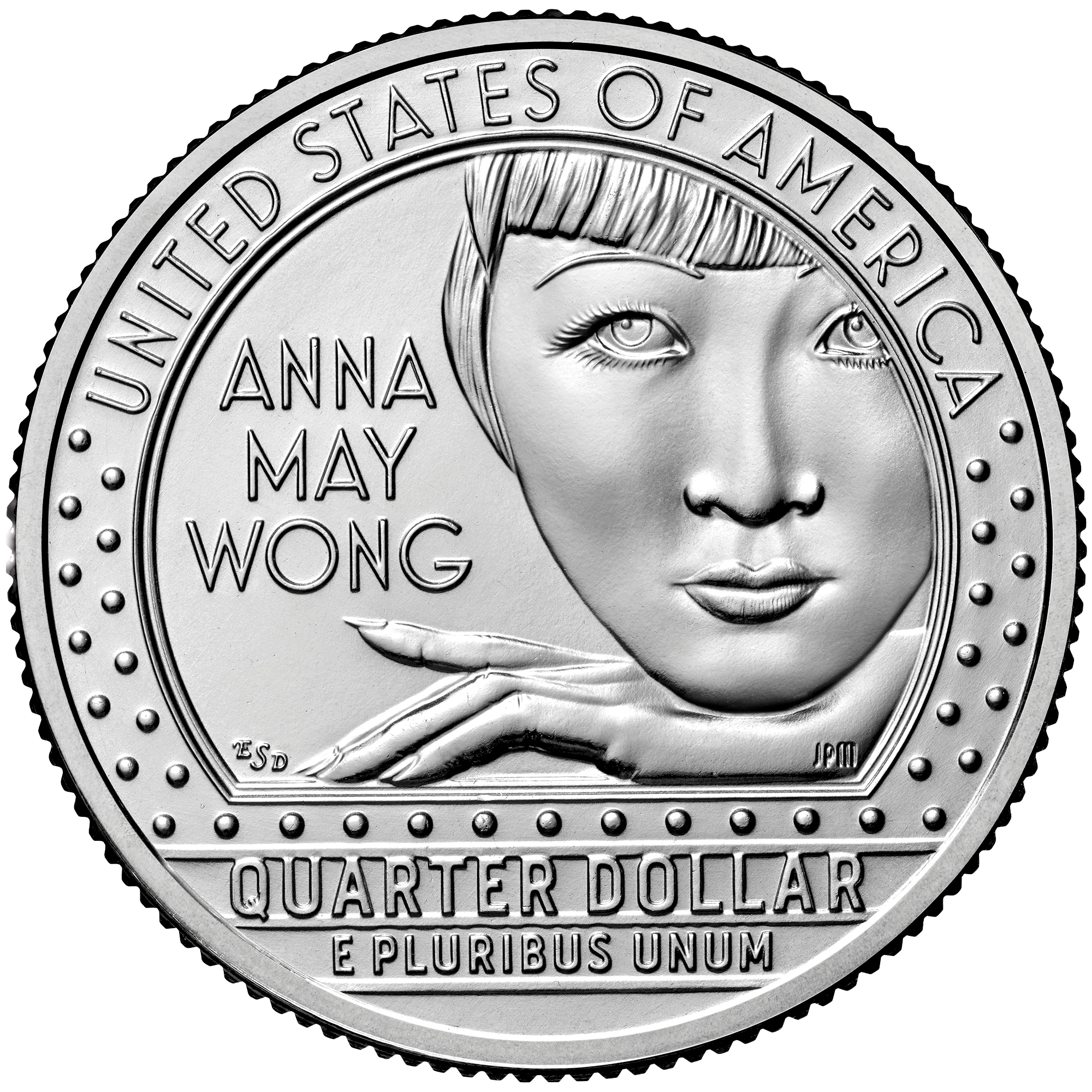 Actress Anna May Wong on a United States quarter