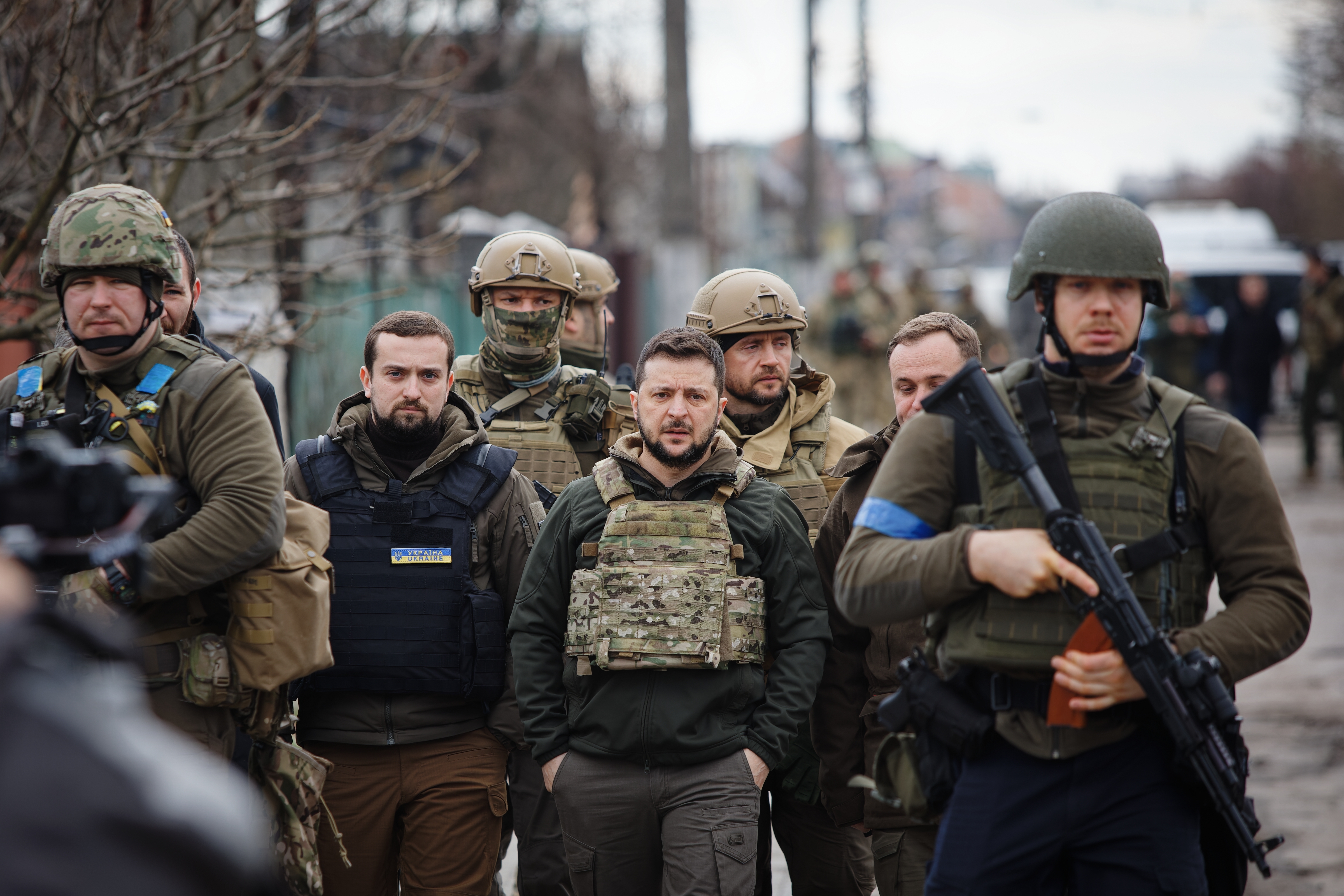 Ukrainian president Volodymyr Zelensky during Russia's invasion of Ukraine