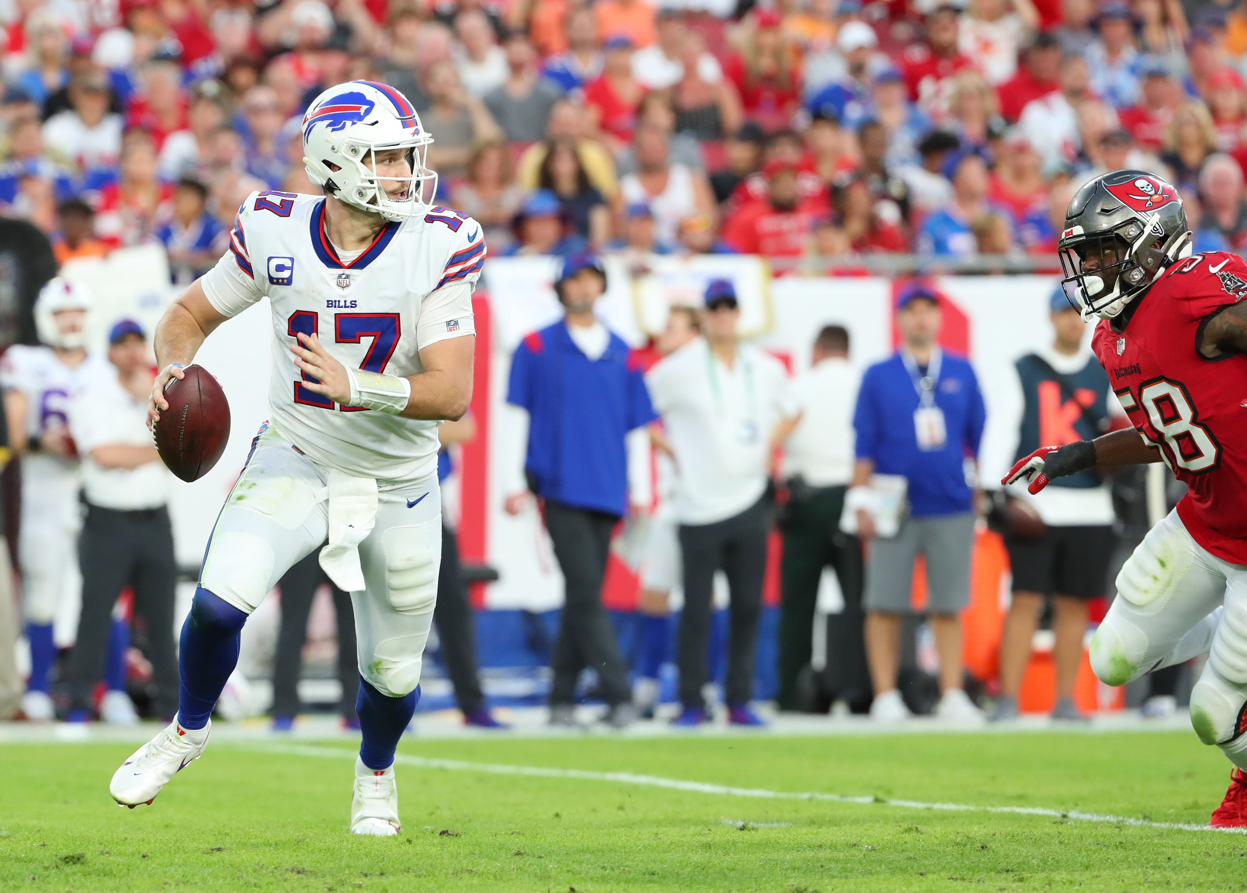 American football quarterback Josh Allen