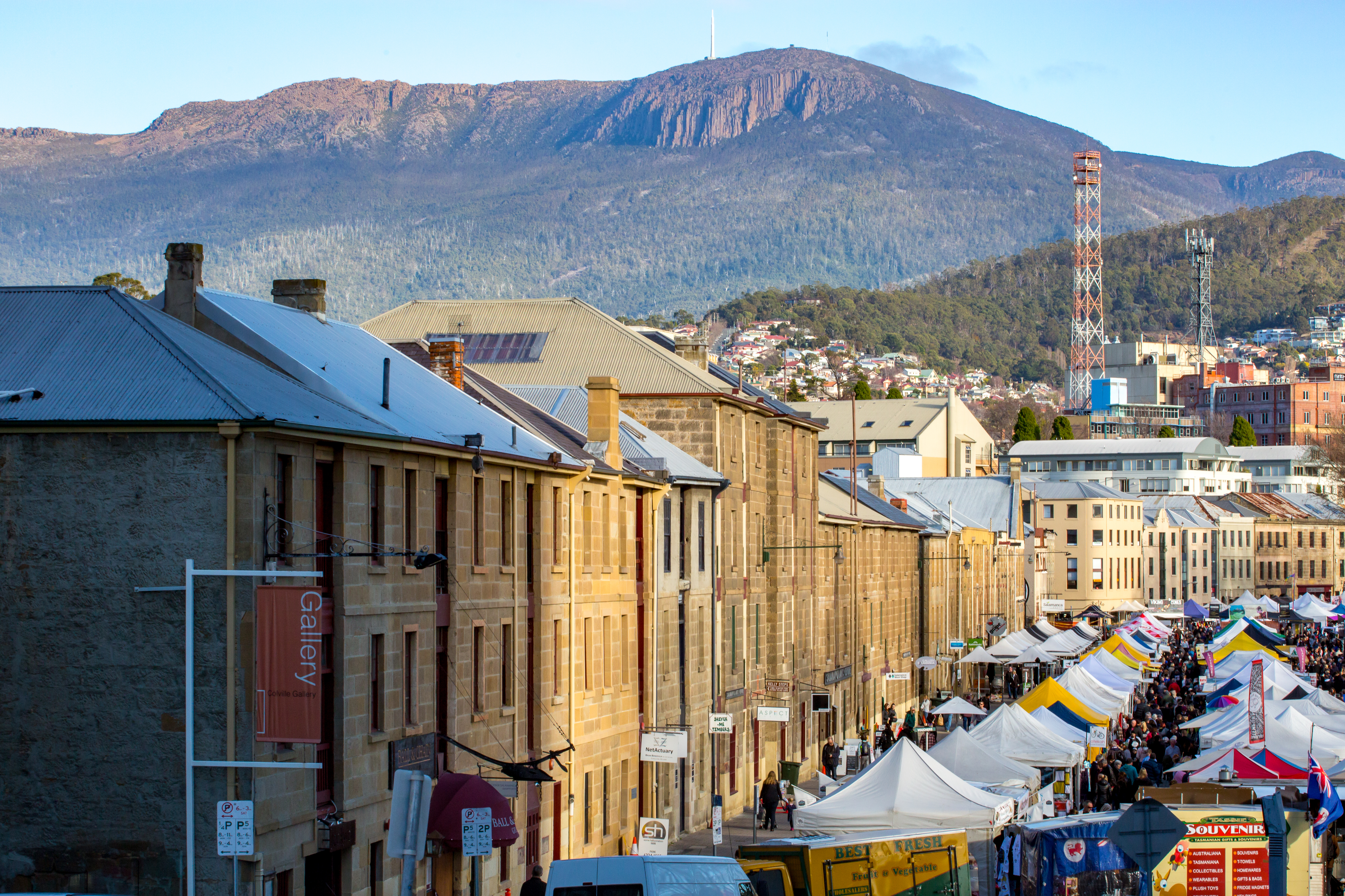 Salamanca Market in Hobart, Tasmania