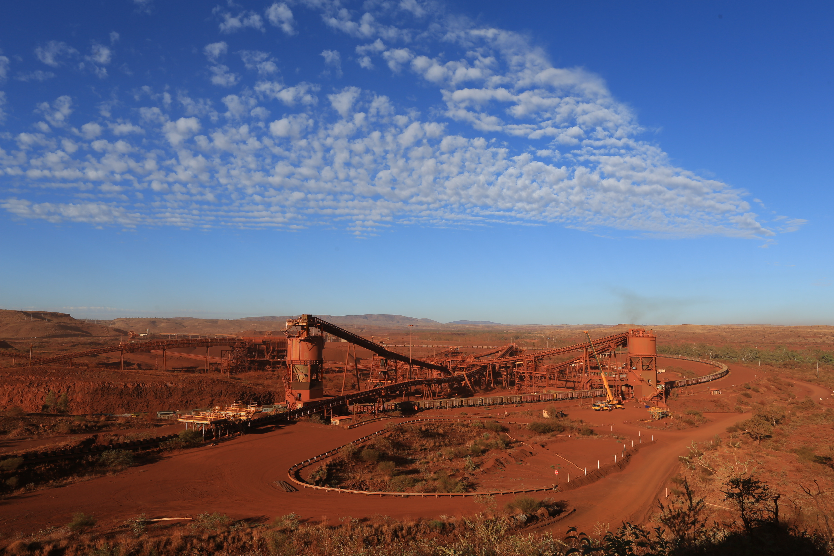 Mining operation in Pilbara region of Western Australia