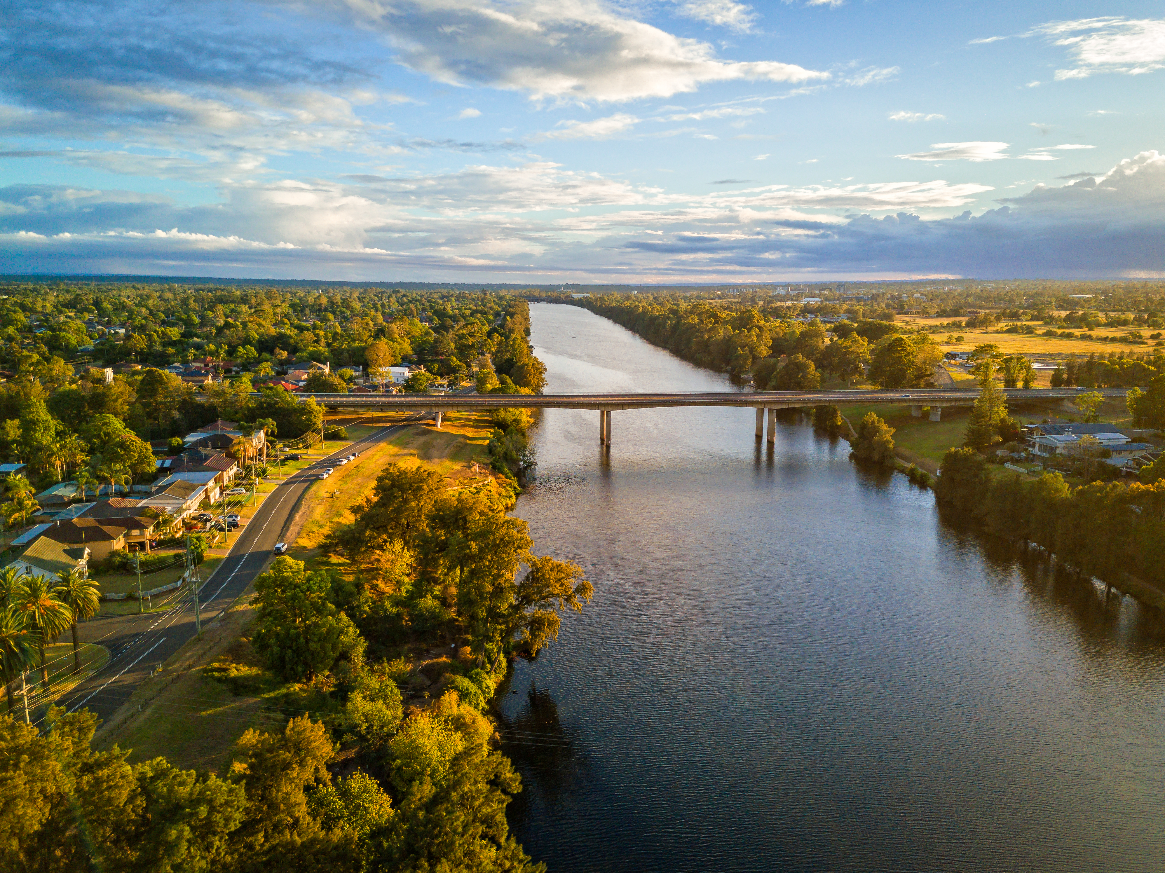 The Nepean River at Penrith, New South Wales, Australia