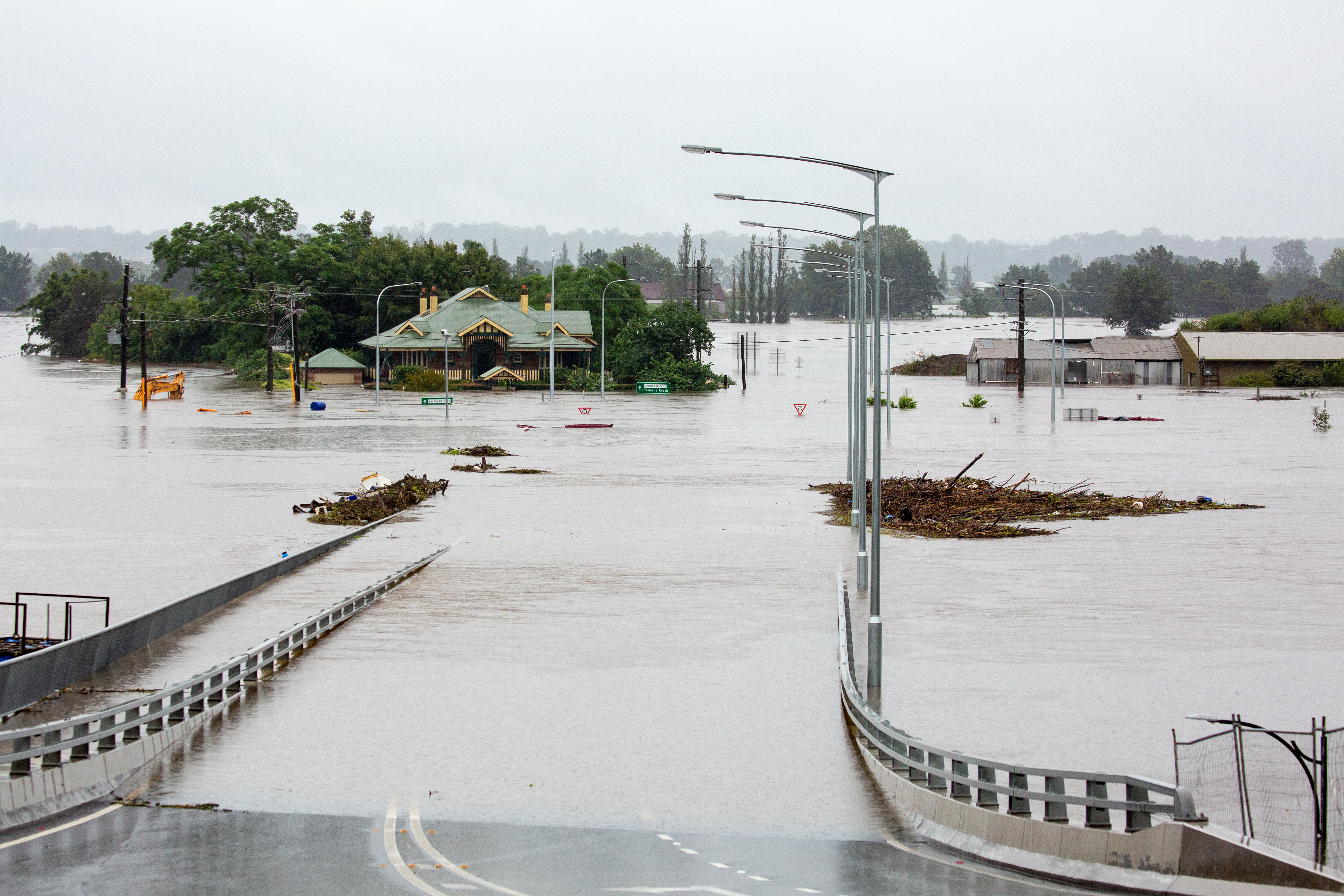 Flooding in Windsor, New South Wales, Australia