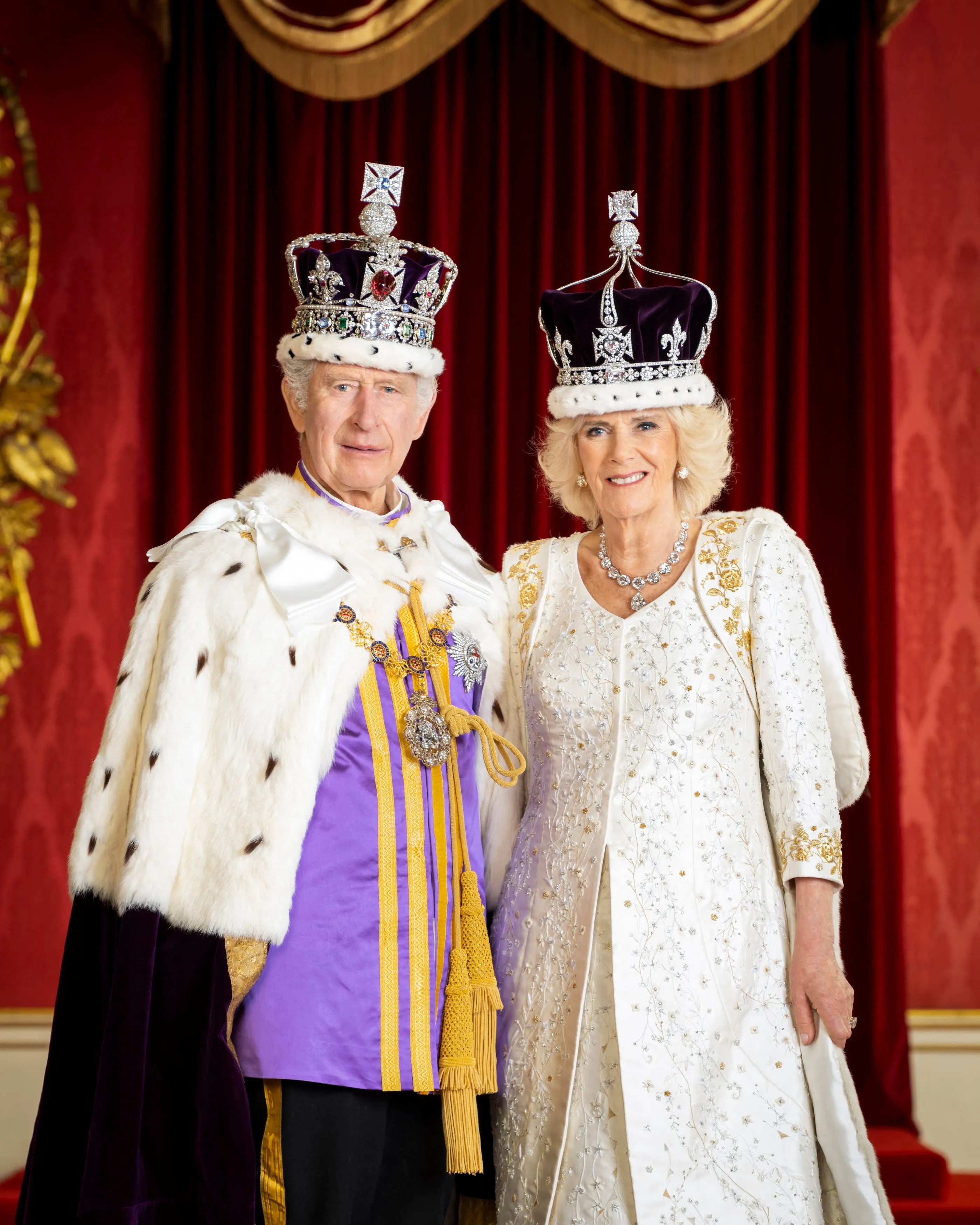 King Charles and Queen Camilla at the 2023 coronation