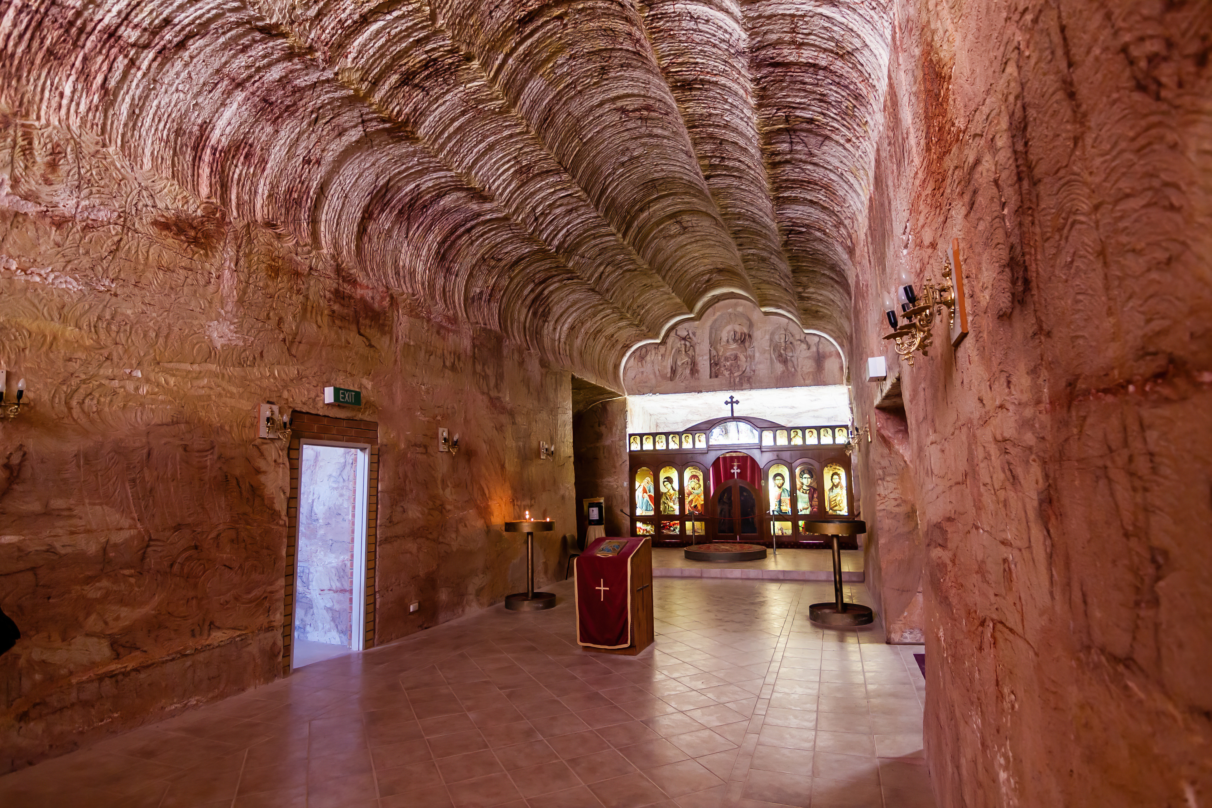 Underground church in Coober Pedy, Australia