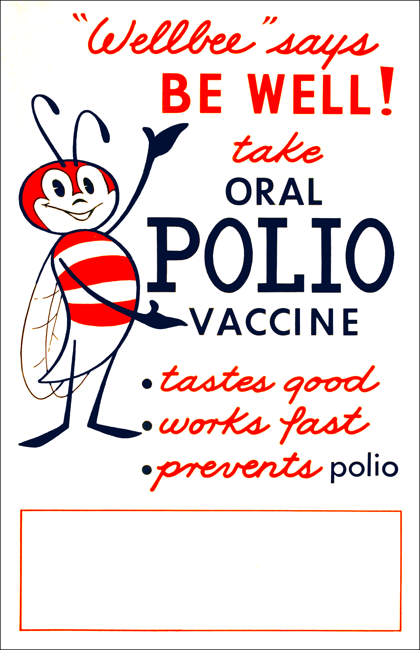 CDC poster promoting polio vaccination