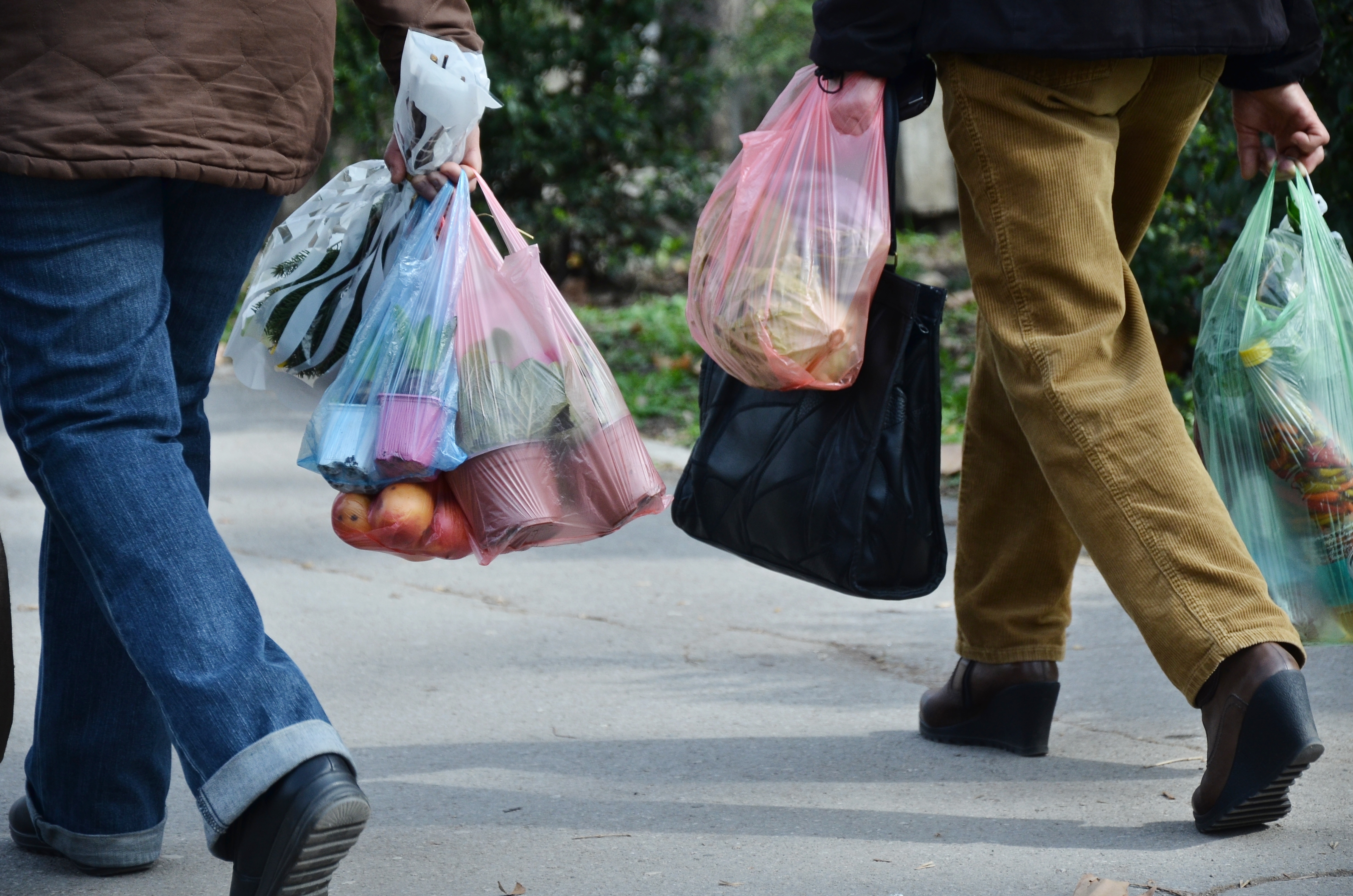 Plastic grocery bags