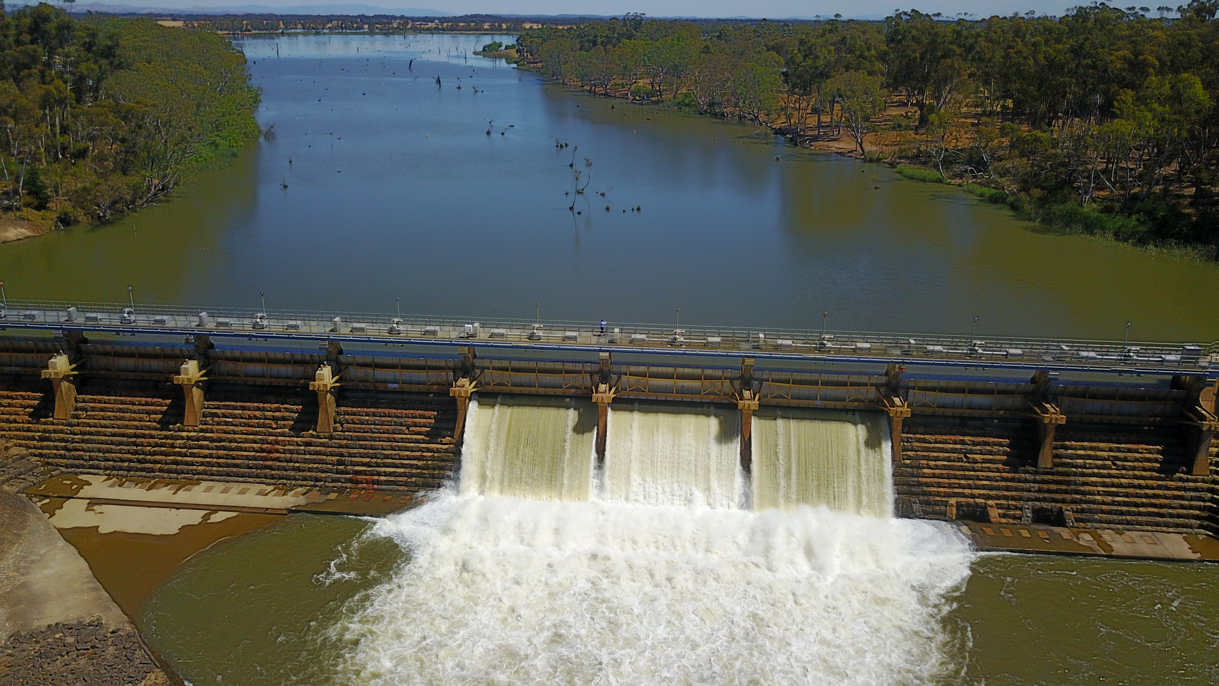 The Goulburn Weir in Victoria, Australia