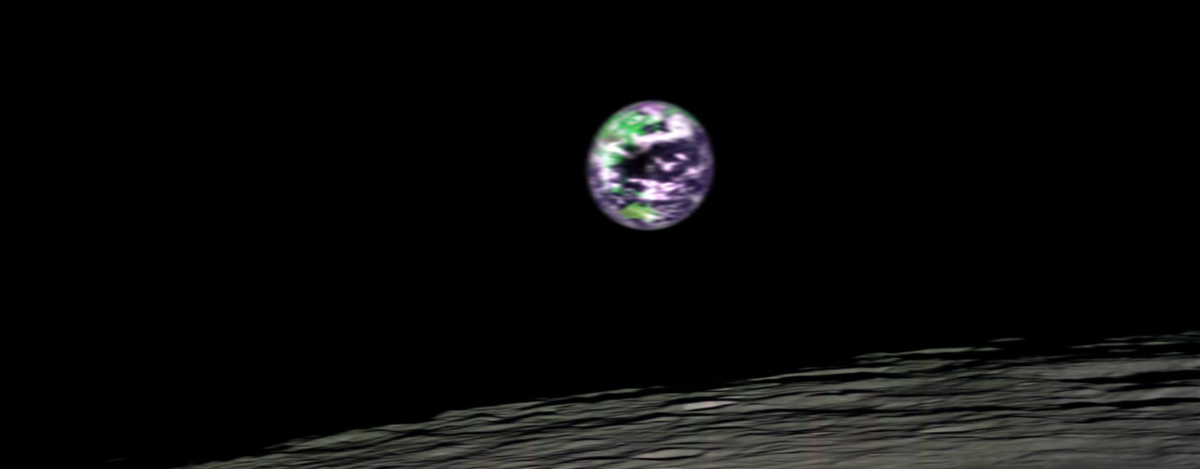 View of Earth from the Chandrayaan-1 lunar orbiter