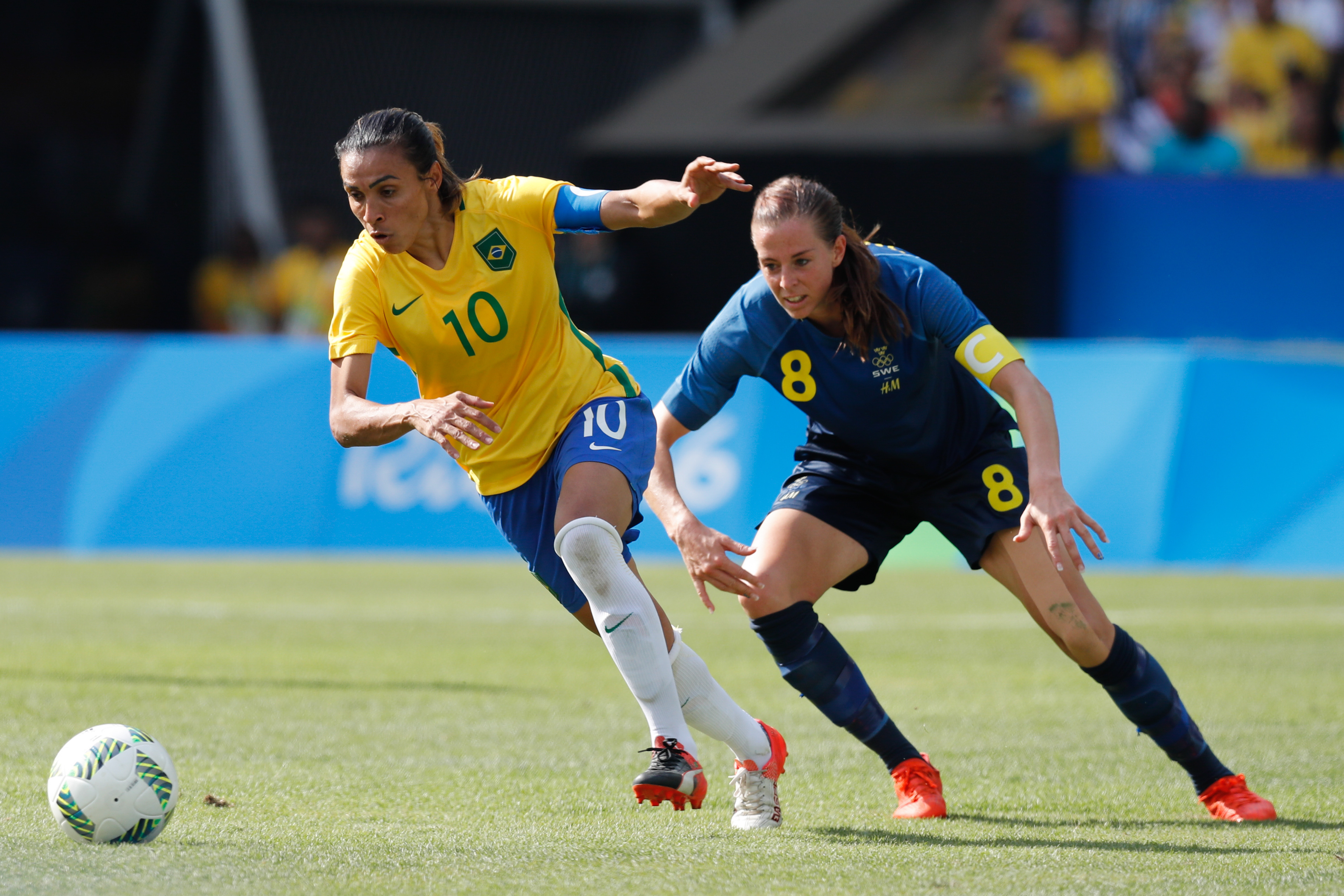 Brazilian Swedish soccer star Marta