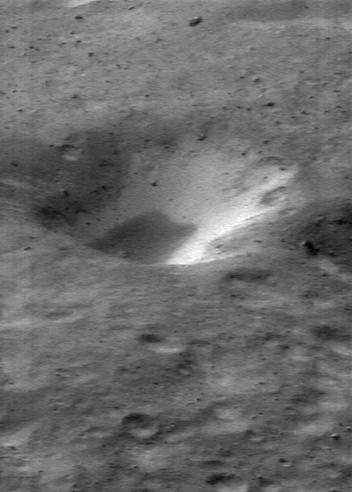 A crater on the asteroid Eros