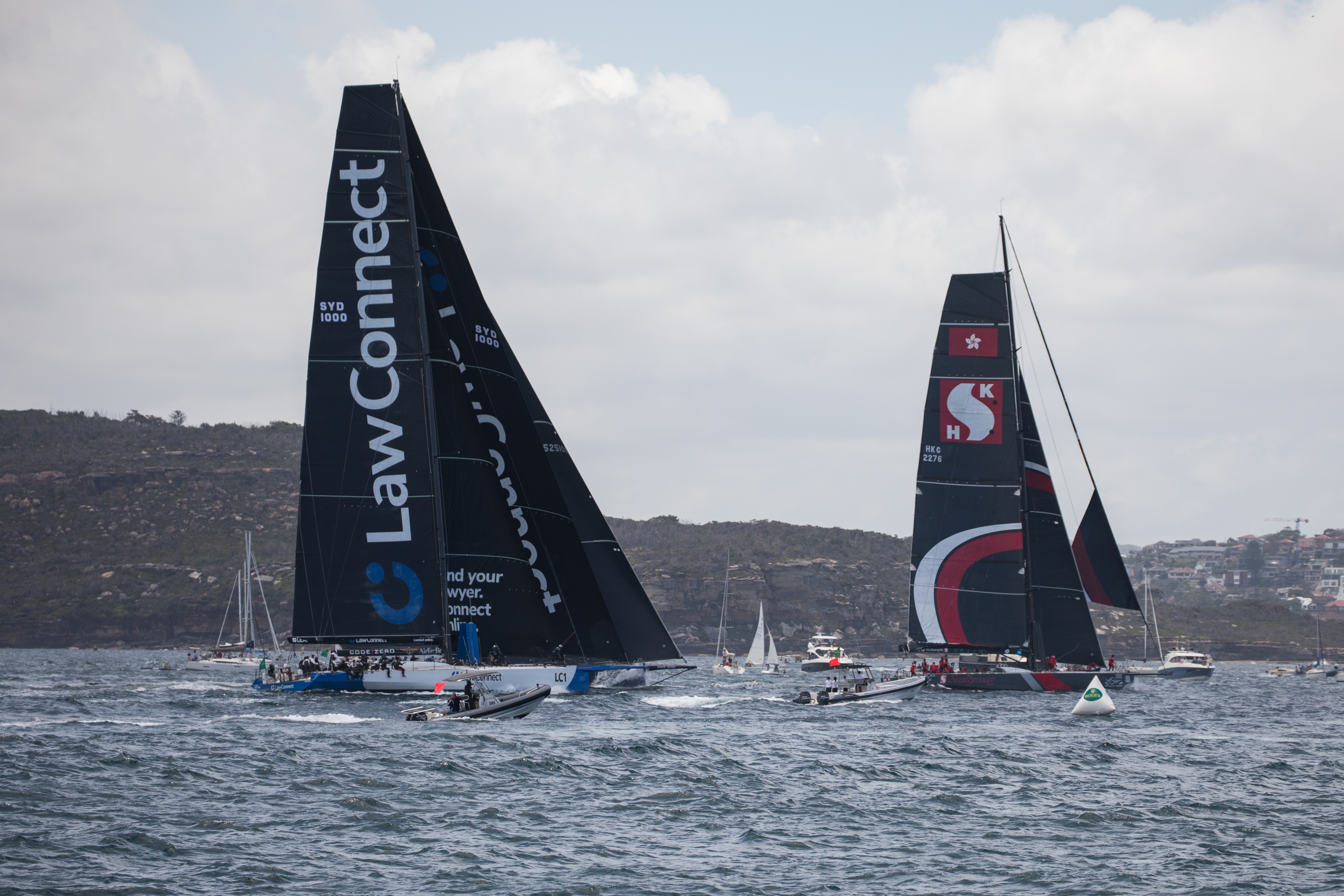 Boats in the Sydney-Hobart yacht race in 2021