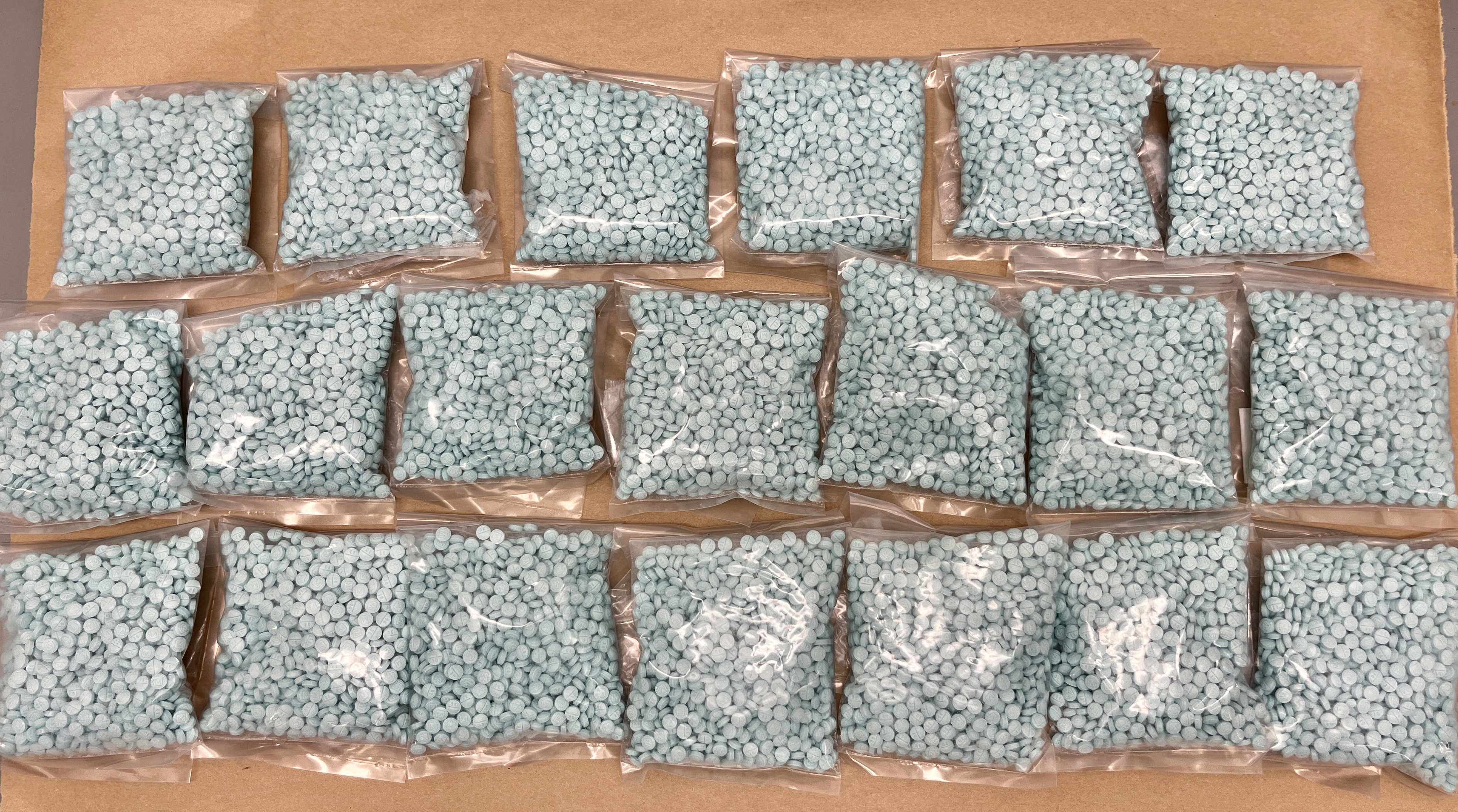 Twenty thousand illegally produced fentanyl pills