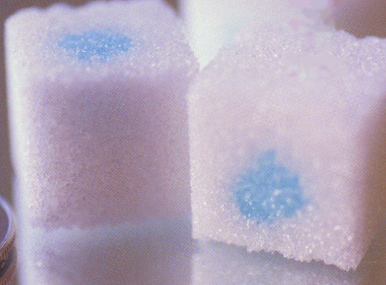 Sugar cubes treated with LSD