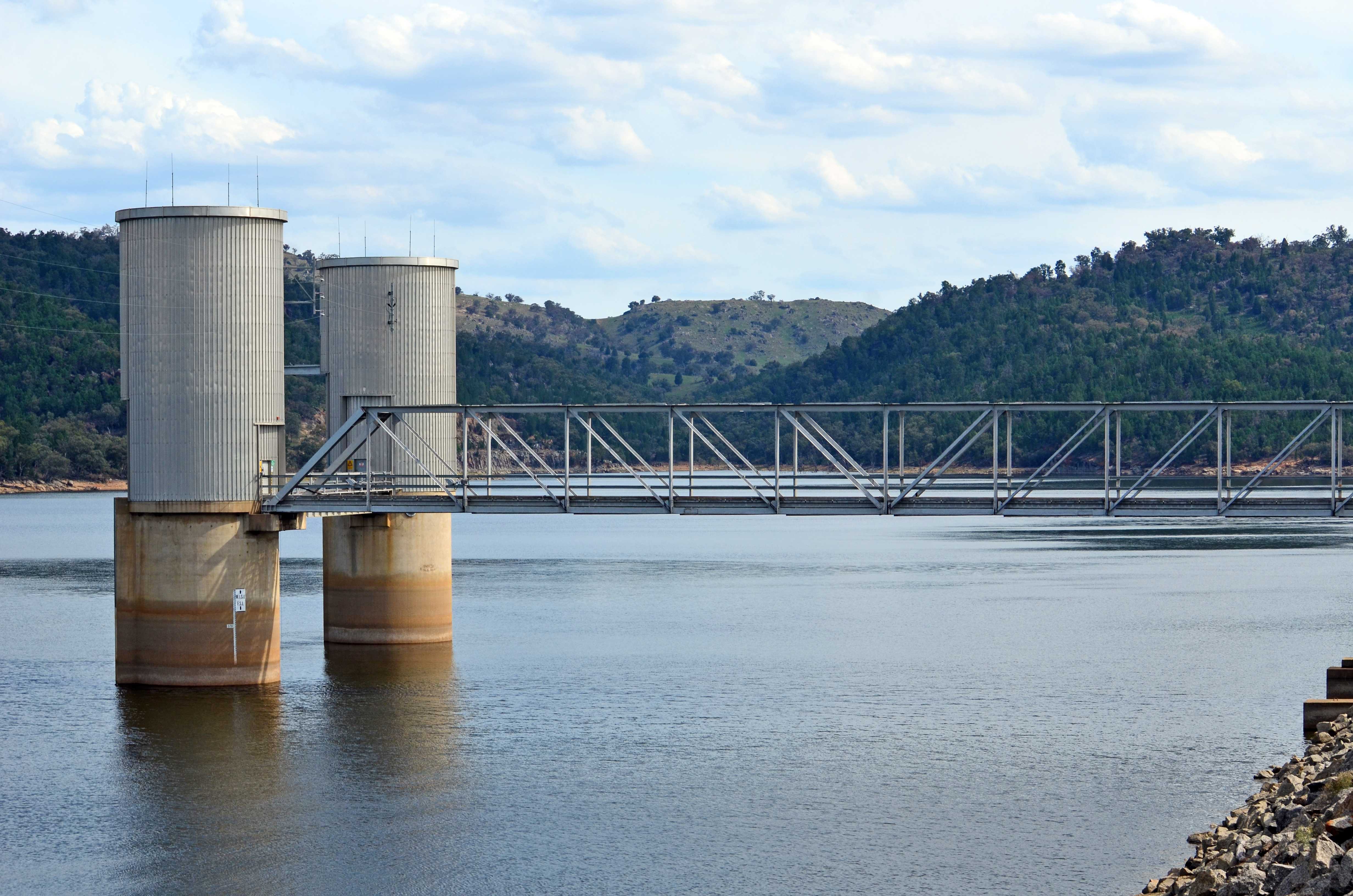 Reservoir formed by the Wyangala Dam in New South Wales, Australia