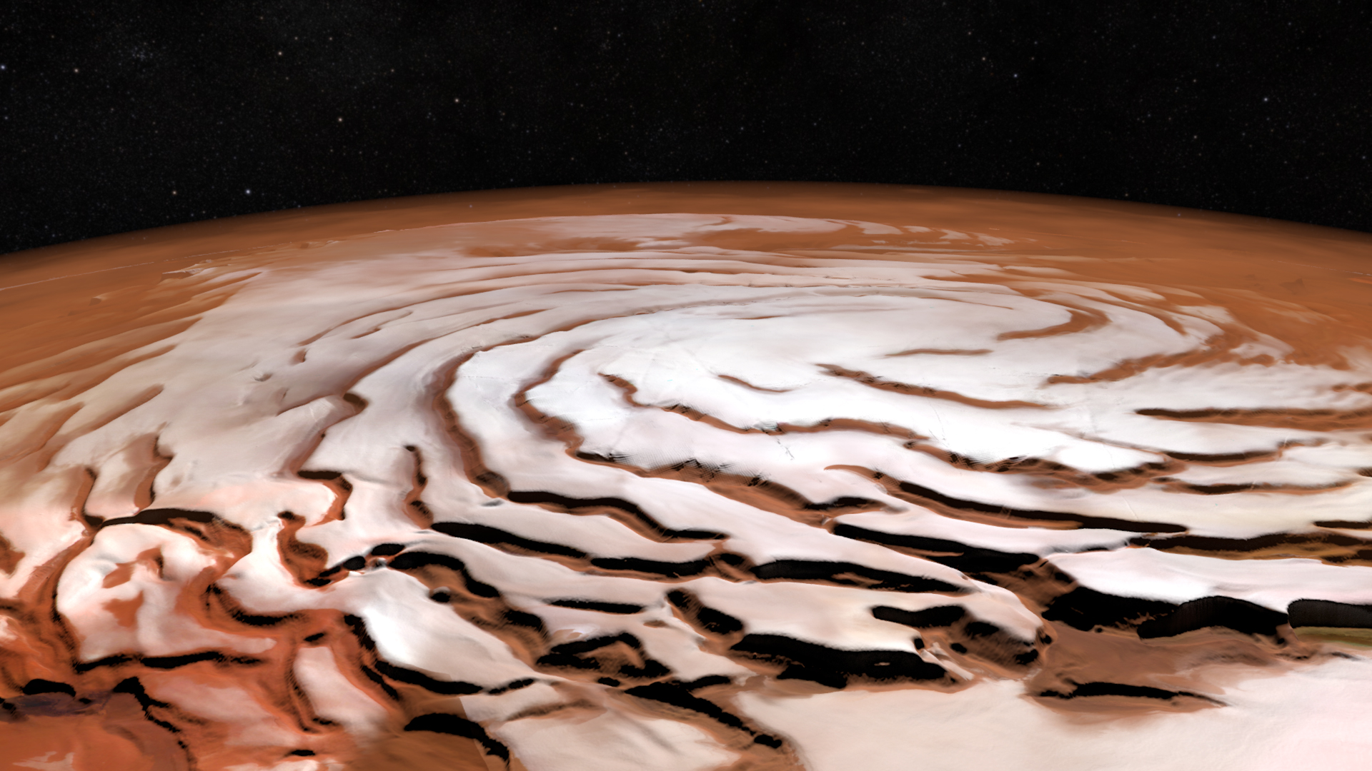 Mars's north pole